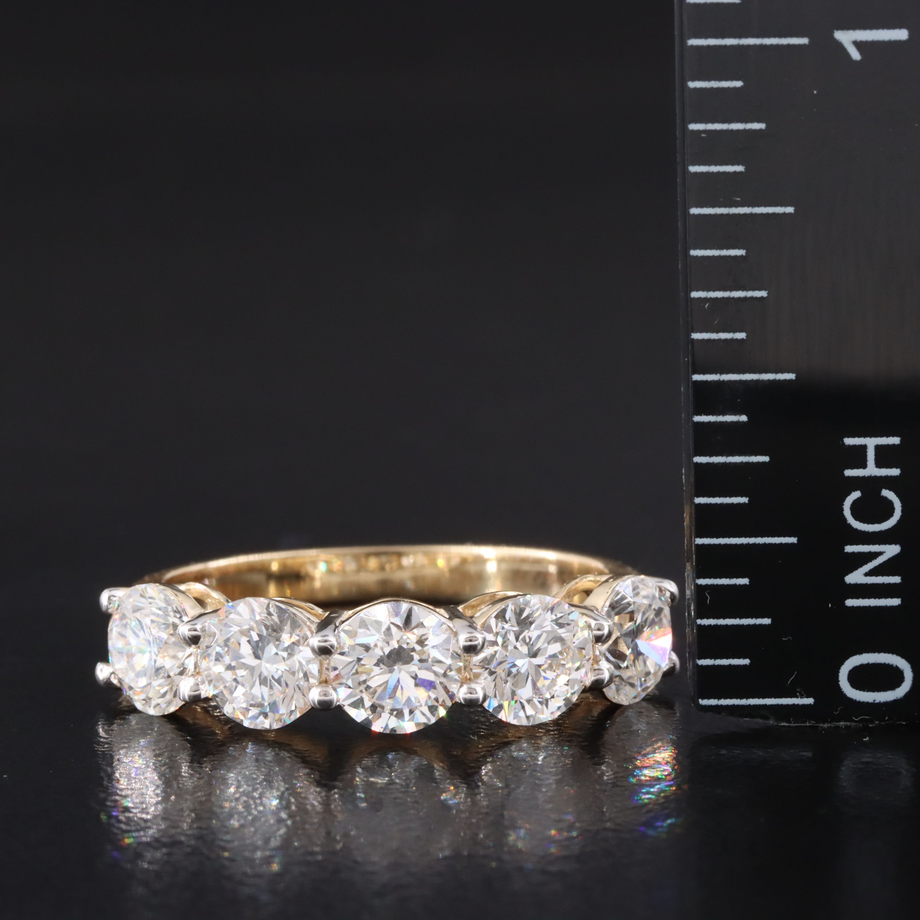 14K 2.72 CTW Lab Grown Diamond Ring