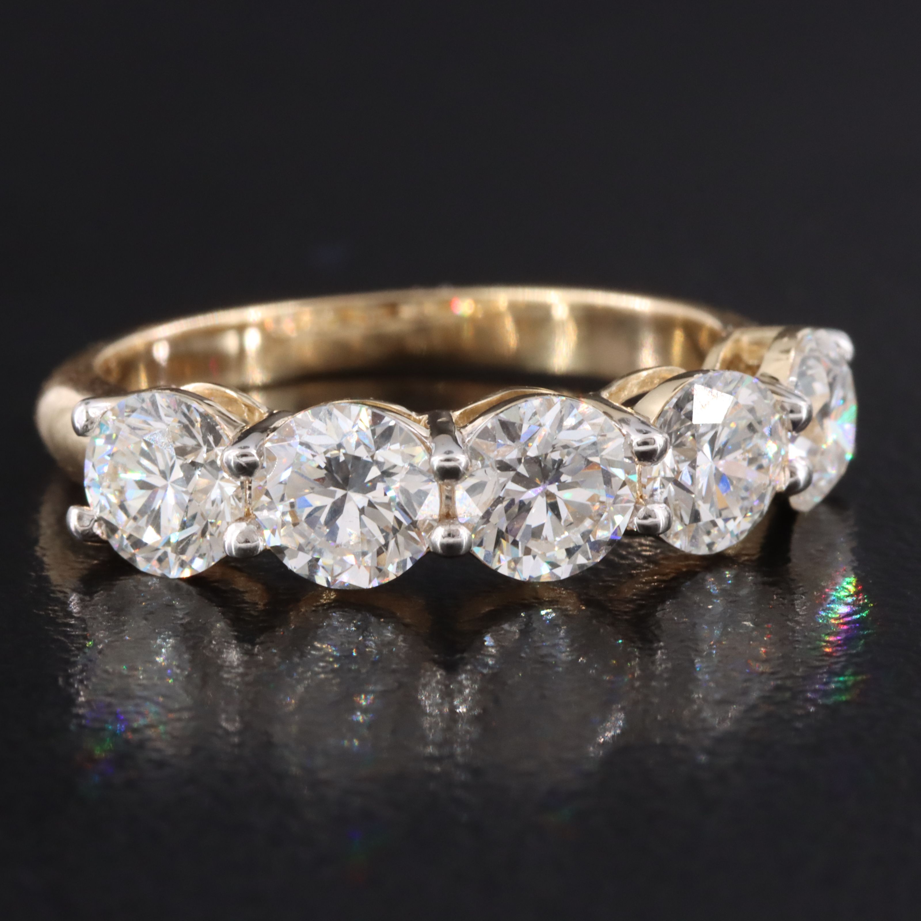 14K 2.72 CTW Lab Grown Diamond Ring