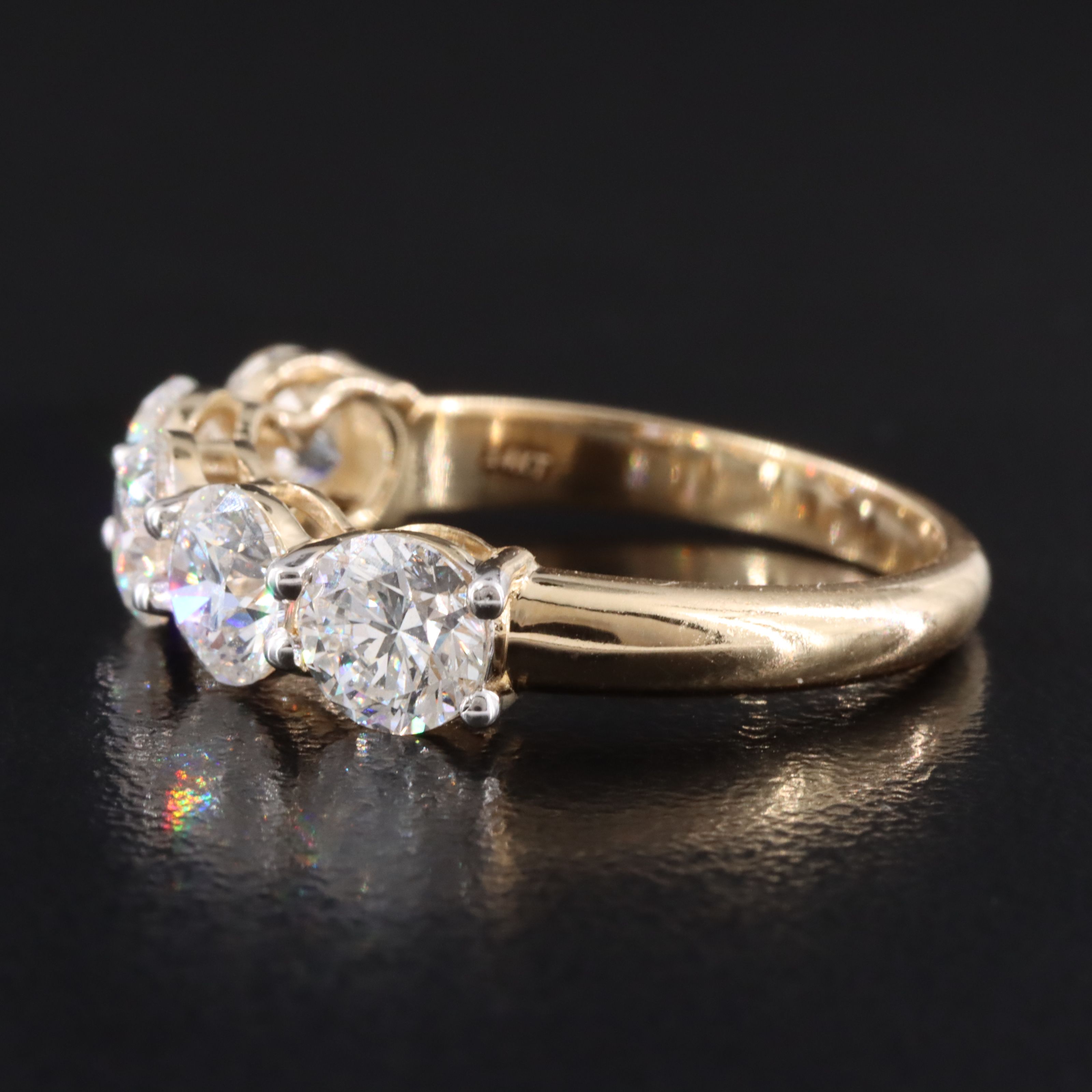 14K 2.72 CTW Lab Grown Diamond Ring