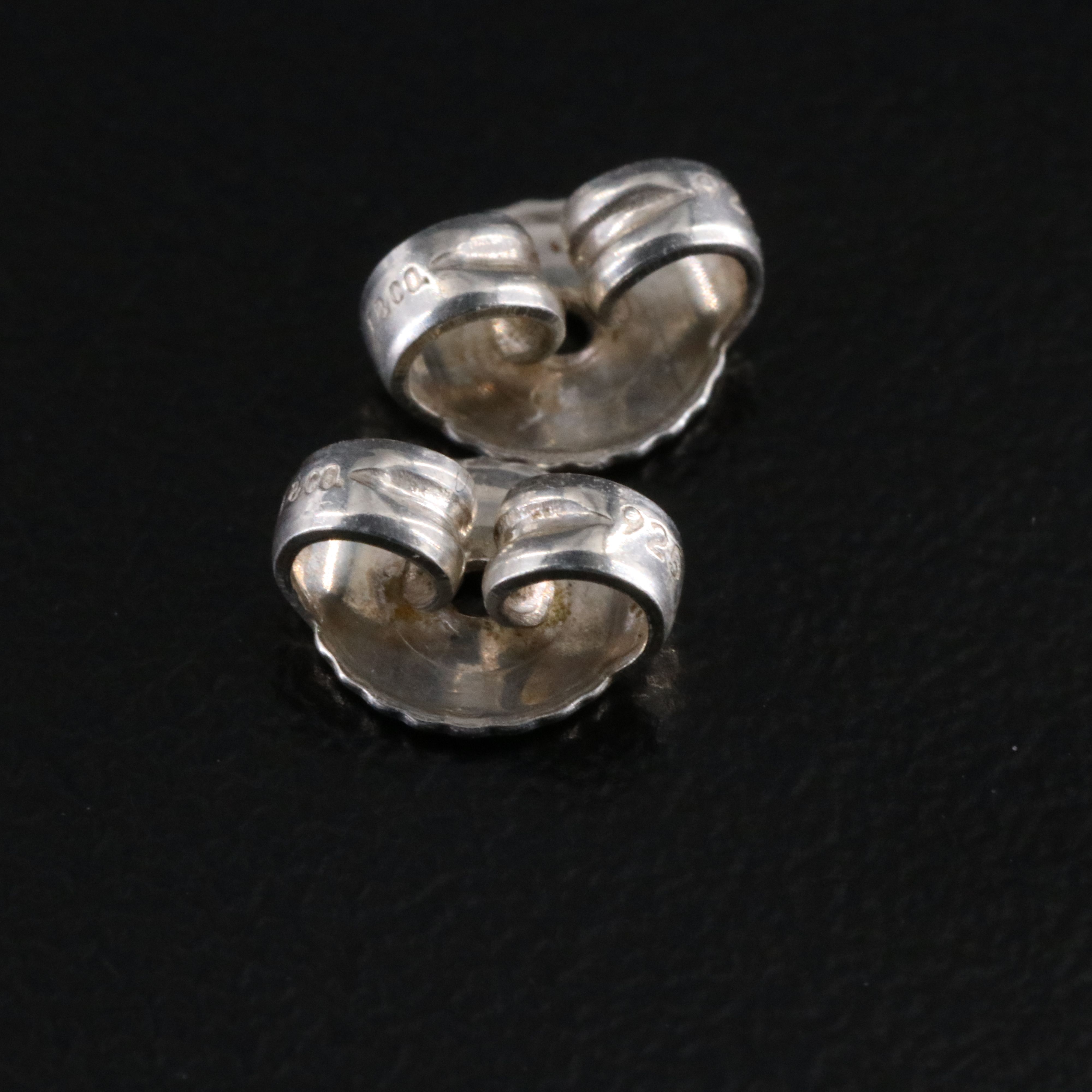 Elsa Peretti for Tiffany & Co. Open Heart Sterling Stud Earrings