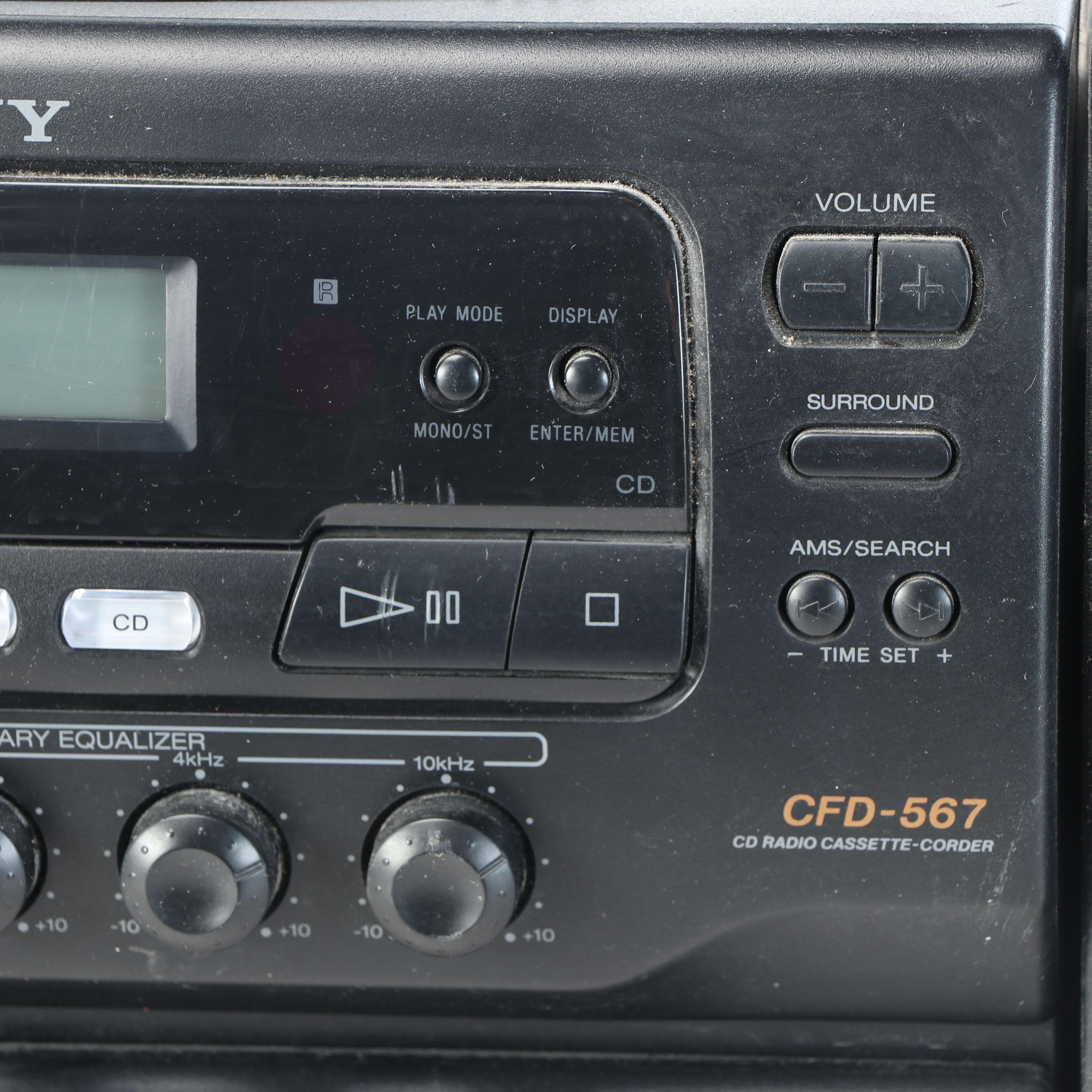 Sony CFD-567 CD Radio Cassette Recorder, 1996