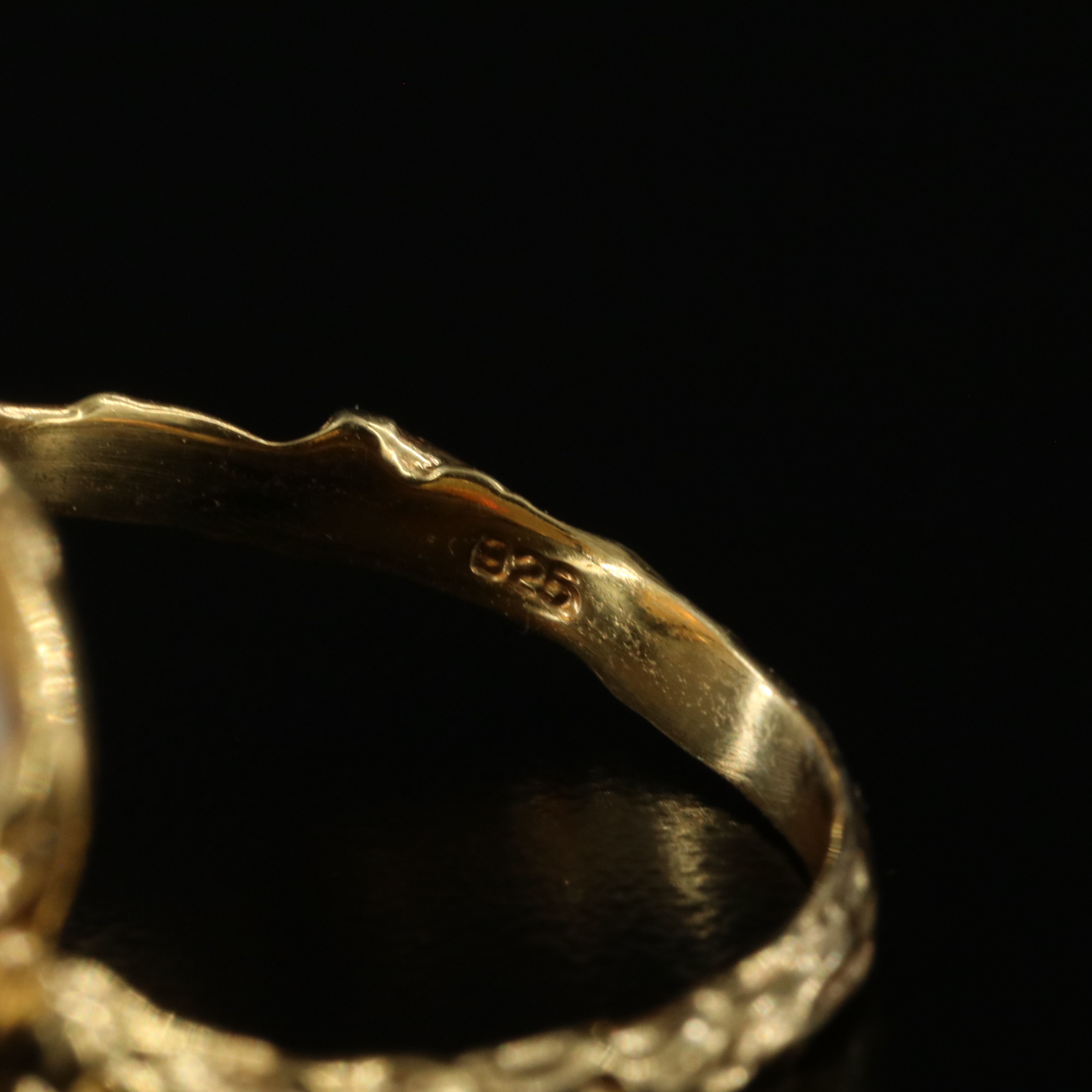 Sterling Opal and Aquamarine Torque Ring