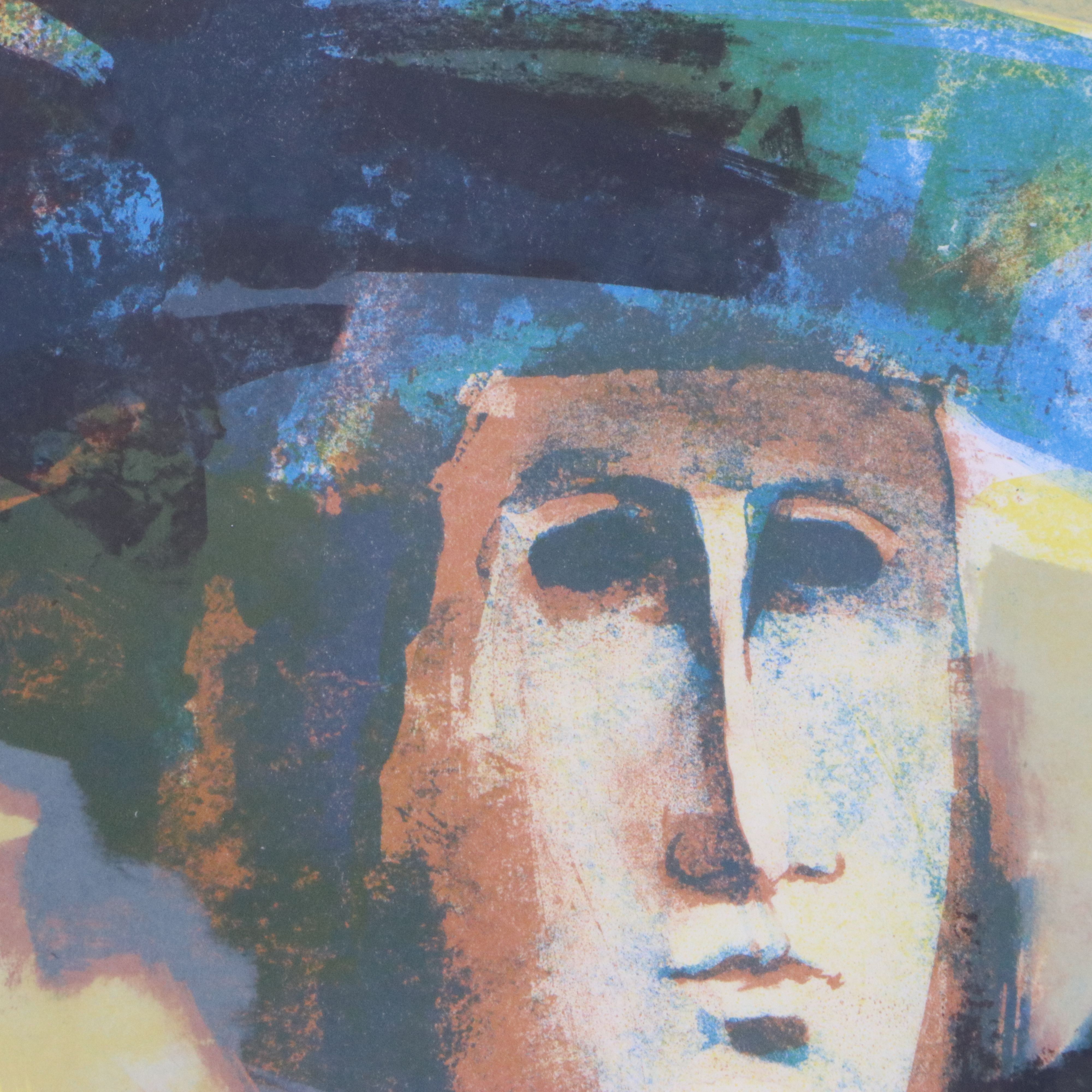 Alvar Suñol Color Lithograph "Matador," 20th Century