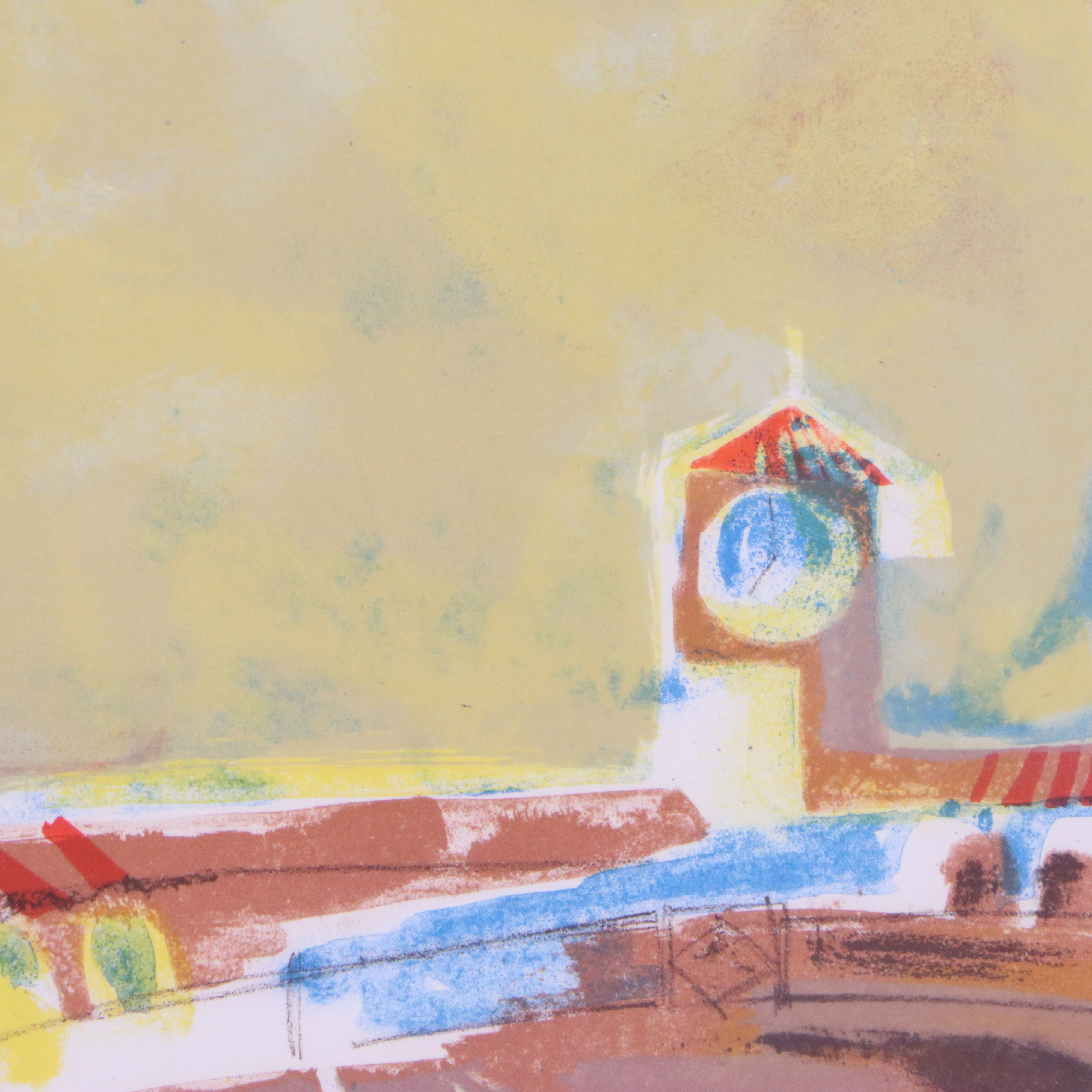 Alvar Suñol Color Lithograph "Matador," 20th Century