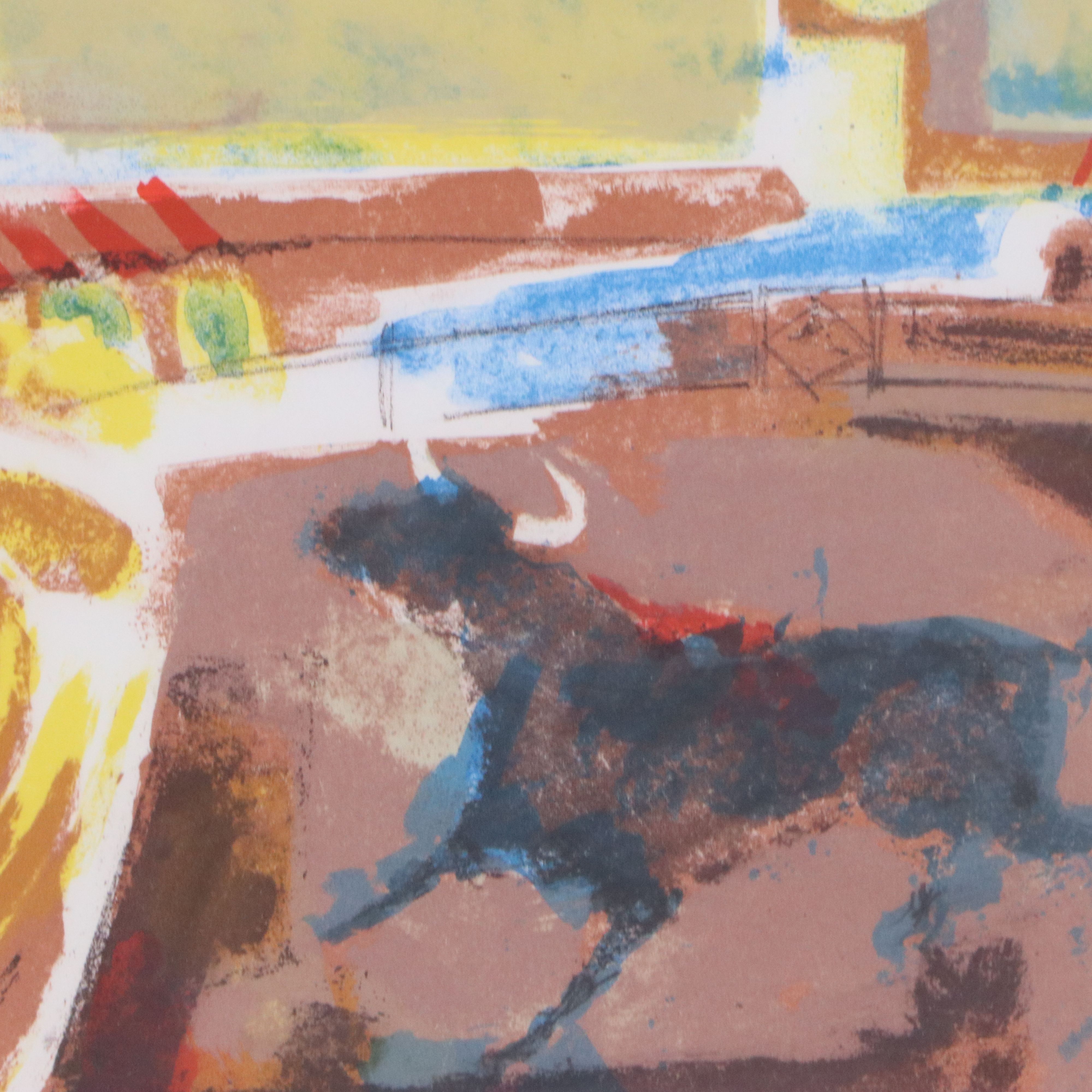 Alvar Suñol Color Lithograph "Matador," 20th Century