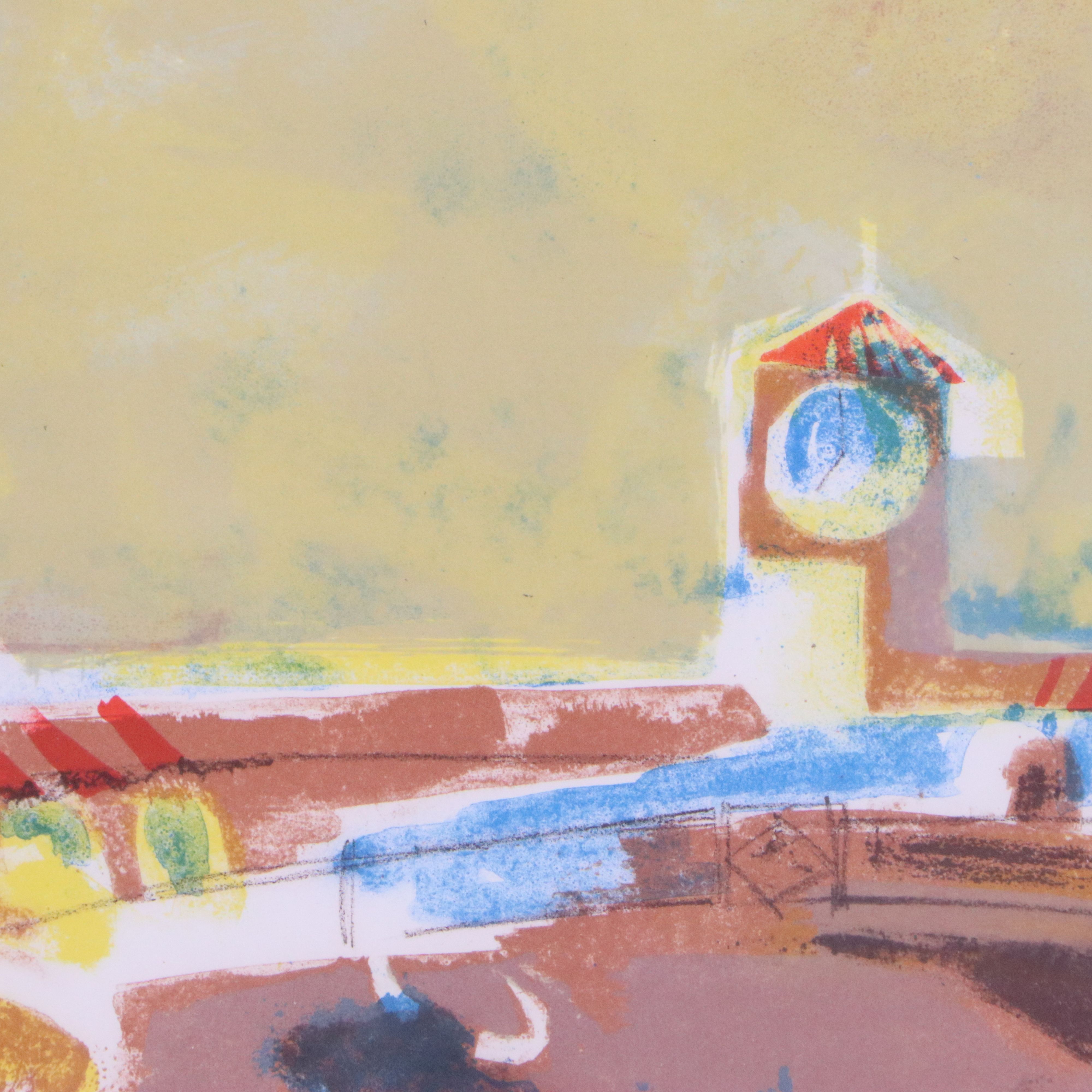 Alvar Suñol Color Lithograph "Matador," 20th Century