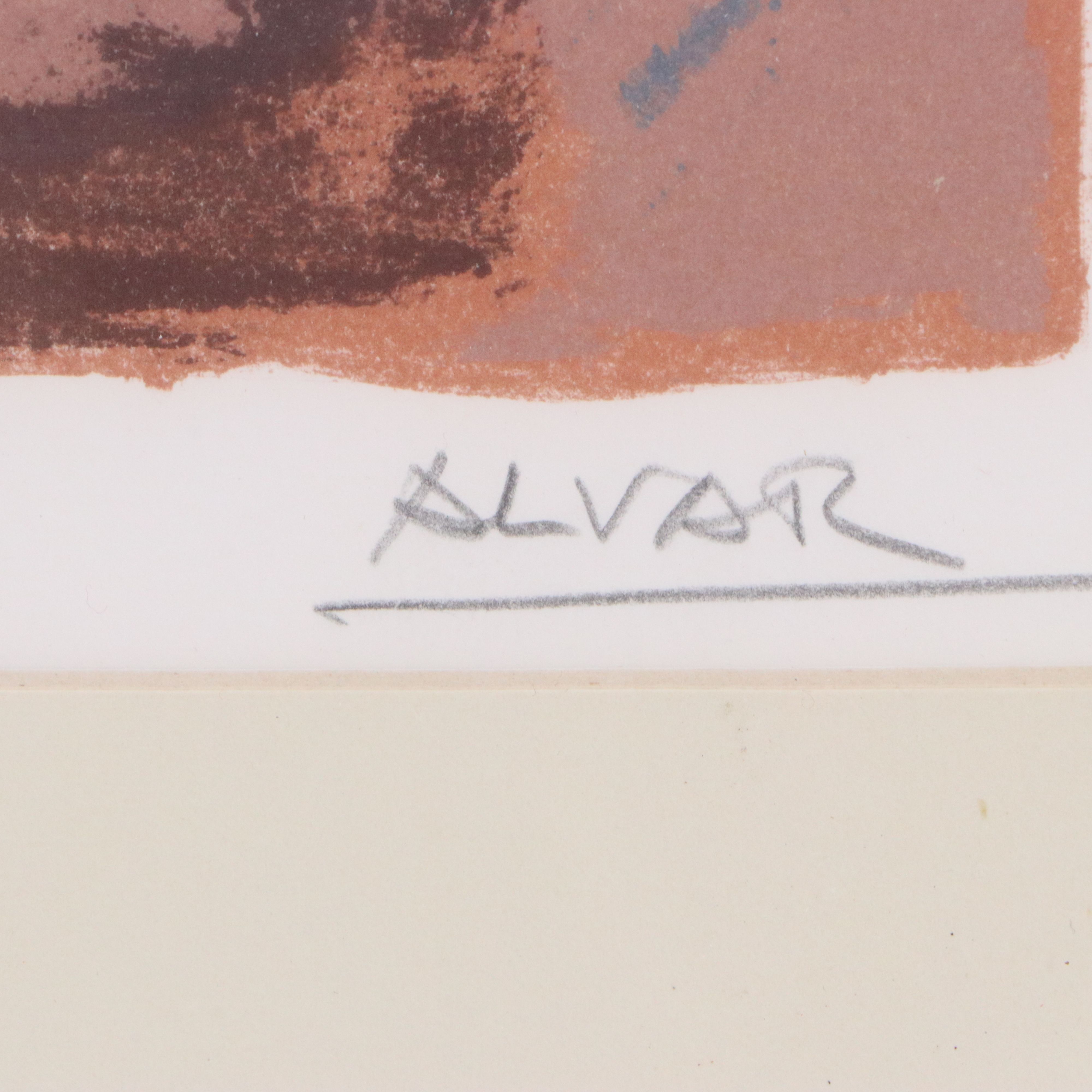 Alvar Suñol Color Lithograph "Matador," 20th Century