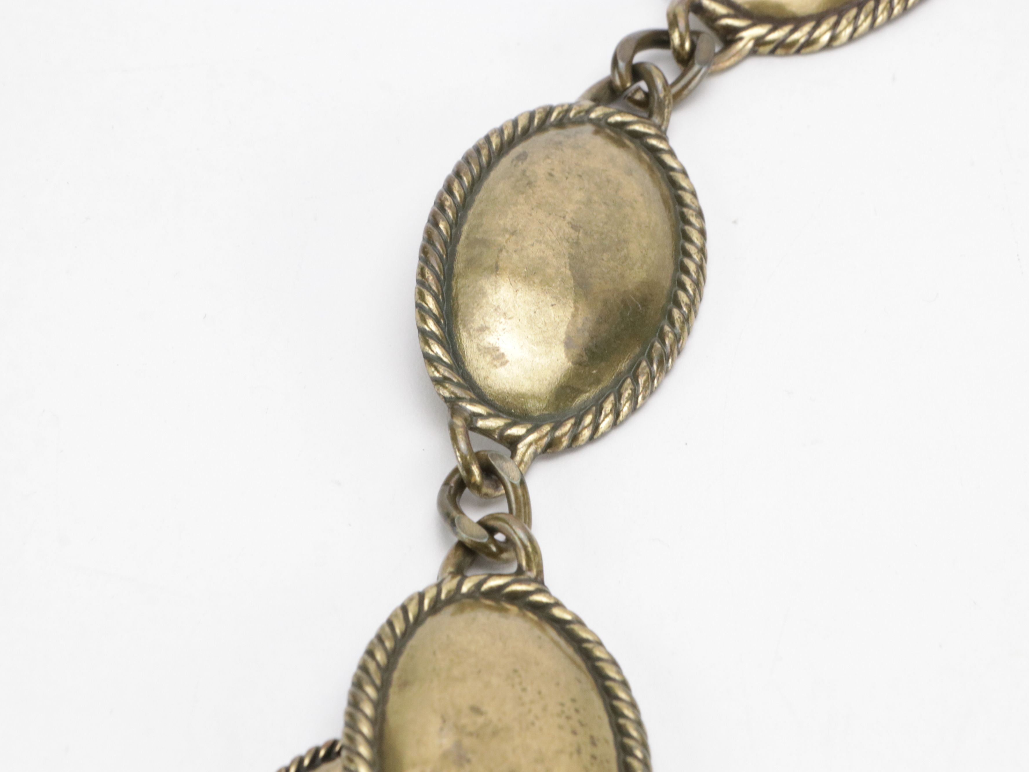 Woodward and Other Faux Leather Belts with Assorted Chain Link Belts