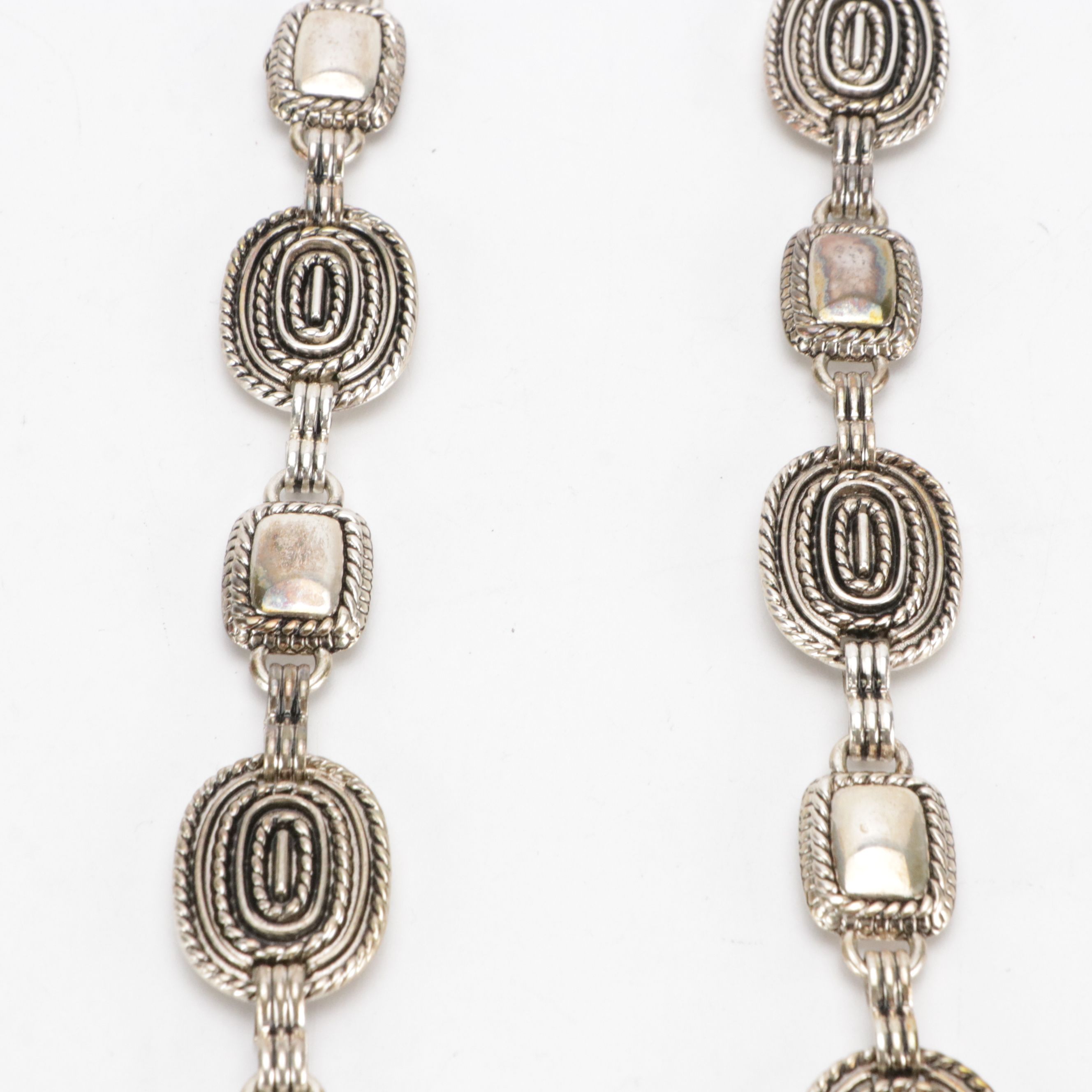 Woodward and Other Faux Leather Belts with Assorted Chain Link Belts