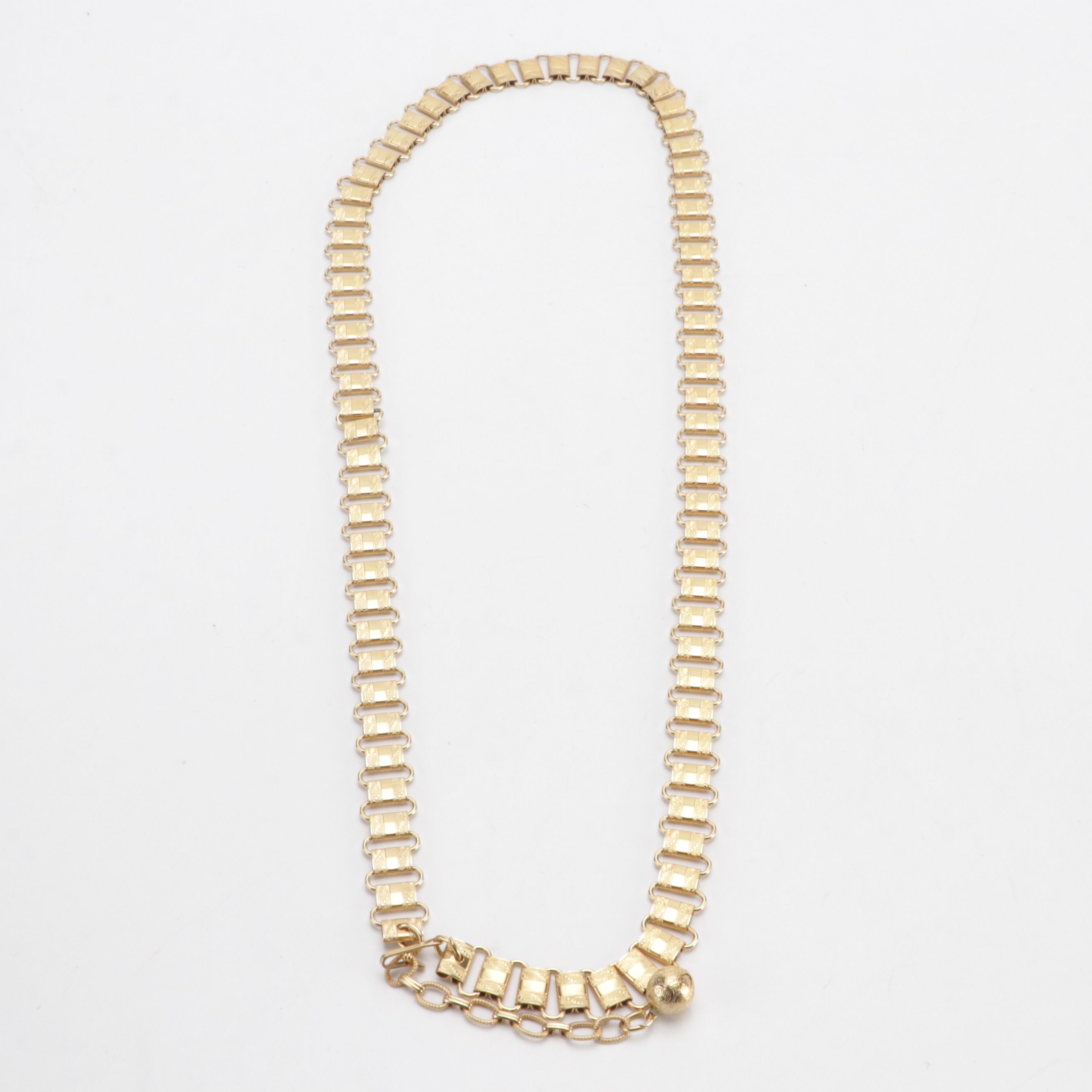 Woodward and Other Faux Leather Belts with Assorted Chain Link Belts