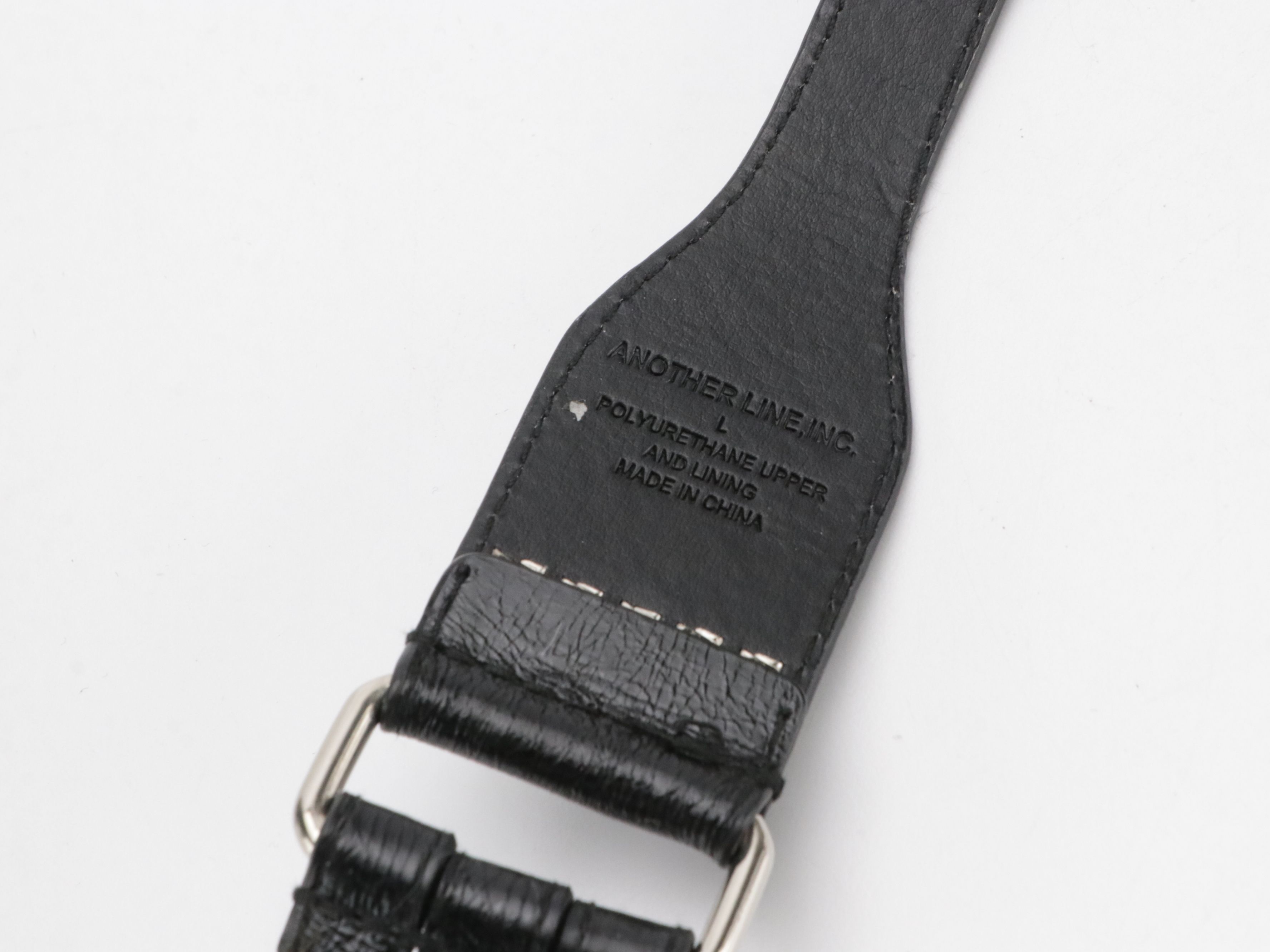 Woodward and Other Faux Leather Belts with Assorted Chain Link Belts