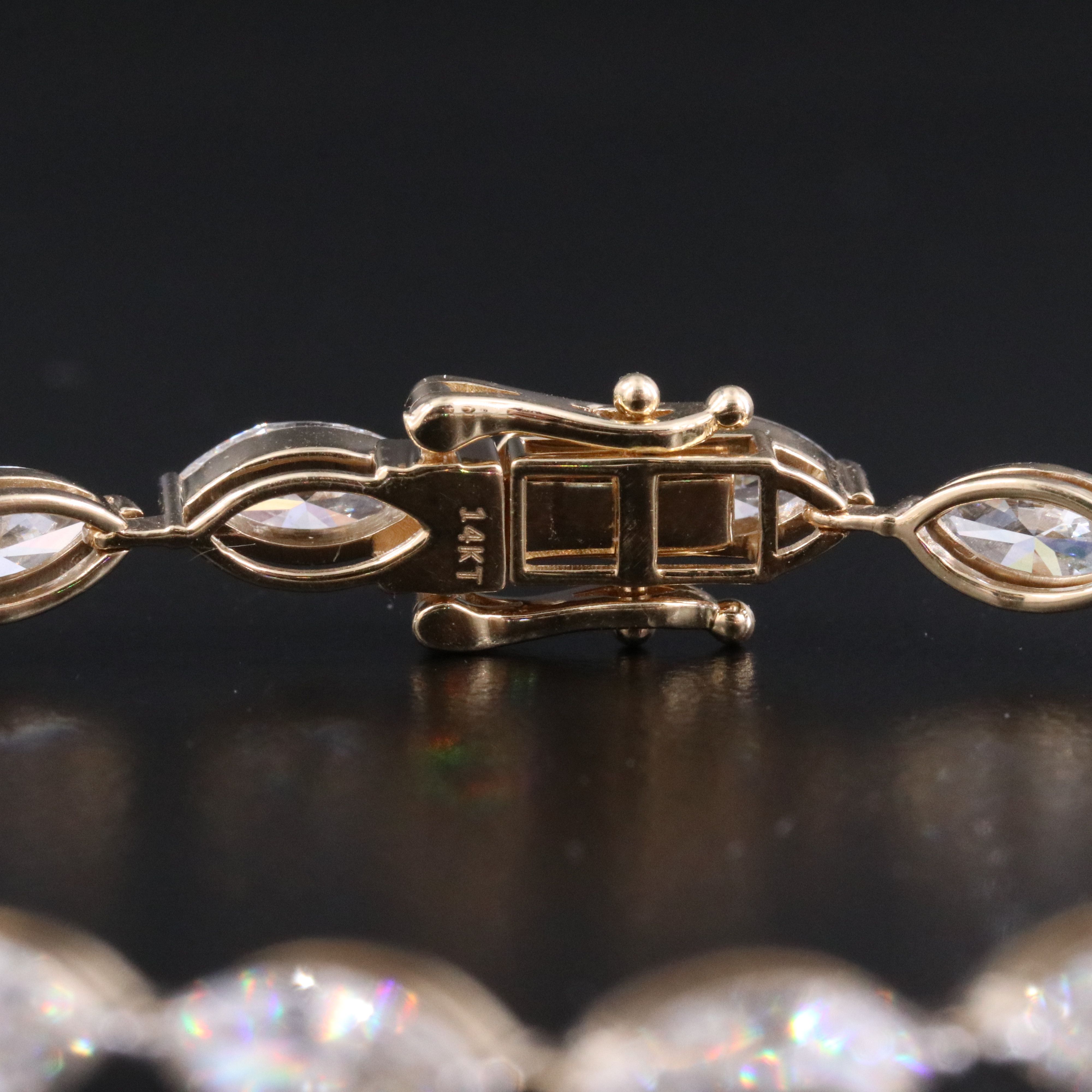 14K 8.12 CTW Lab Grown Diamond Line Bracelet