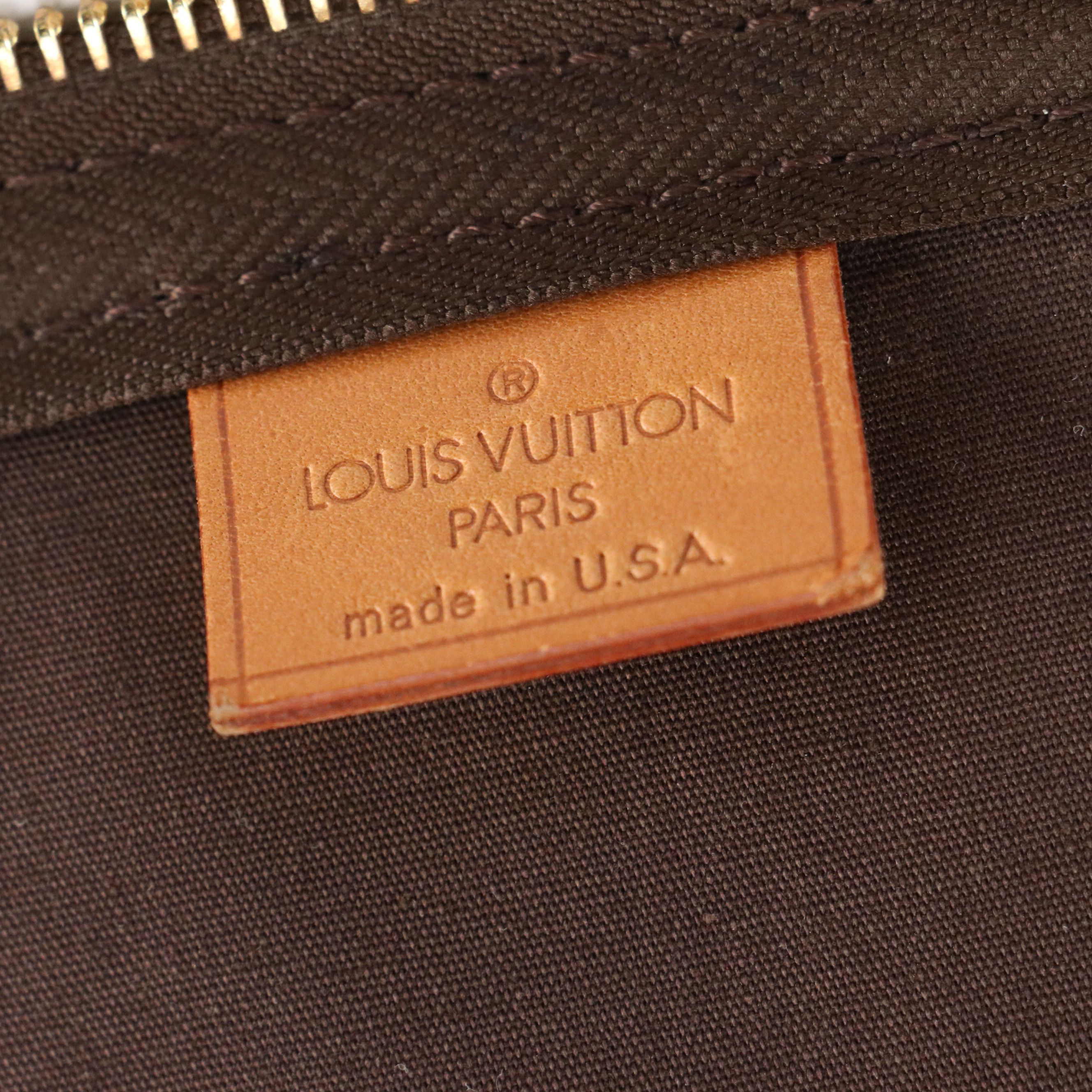 Louis Vuitton 24" and 26" Soft Monogram Suitcases and French Company Garment Bag