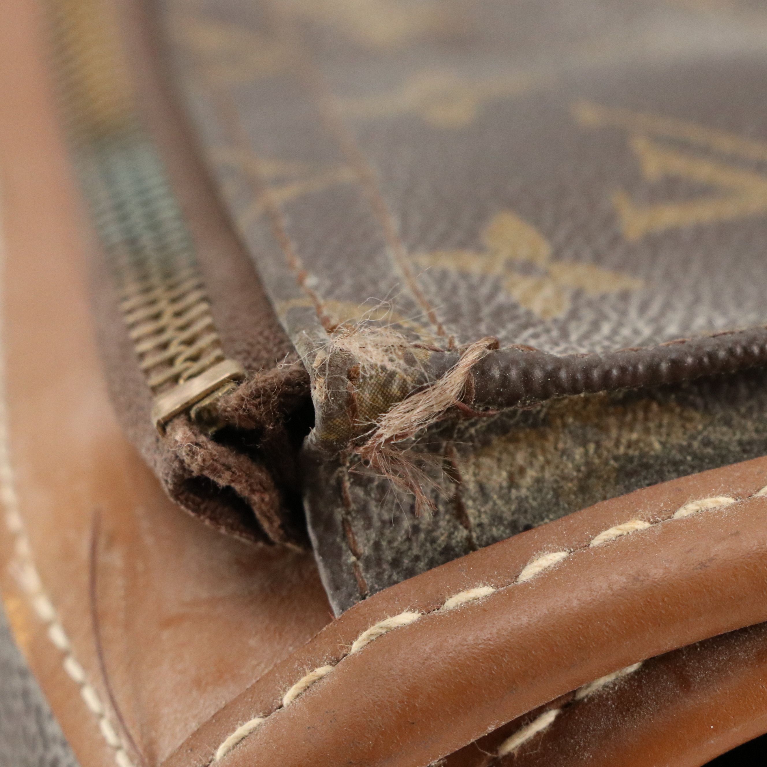 Louis Vuitton 24" and 26" Soft Monogram Suitcases and French Company Garment Bag