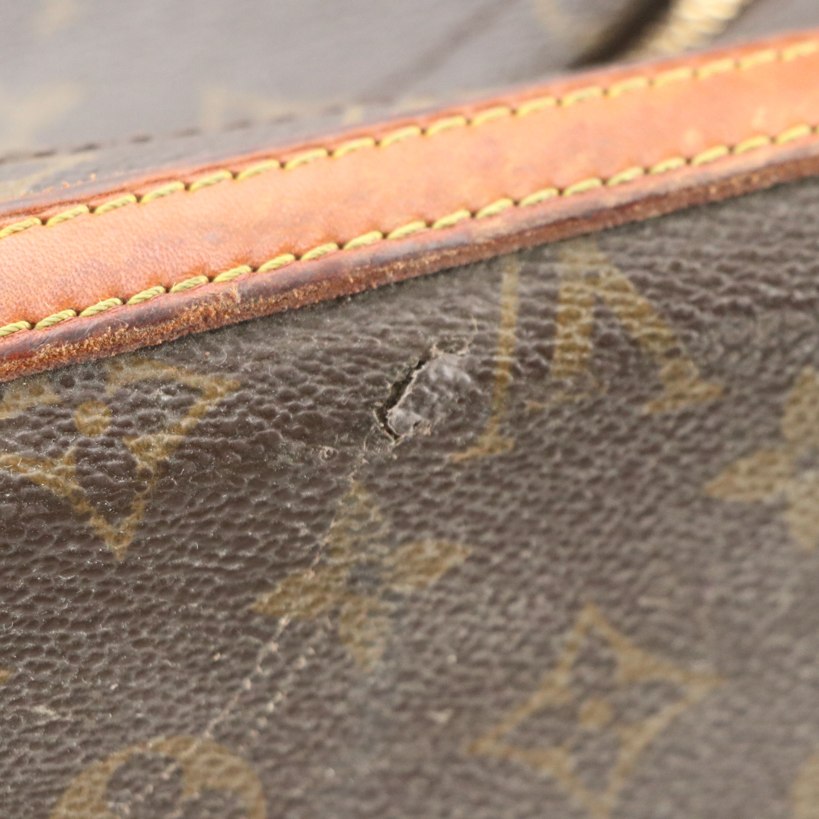 Louis Vuitton 24" and 26" Soft Monogram Suitcases and French Company Garment Bag