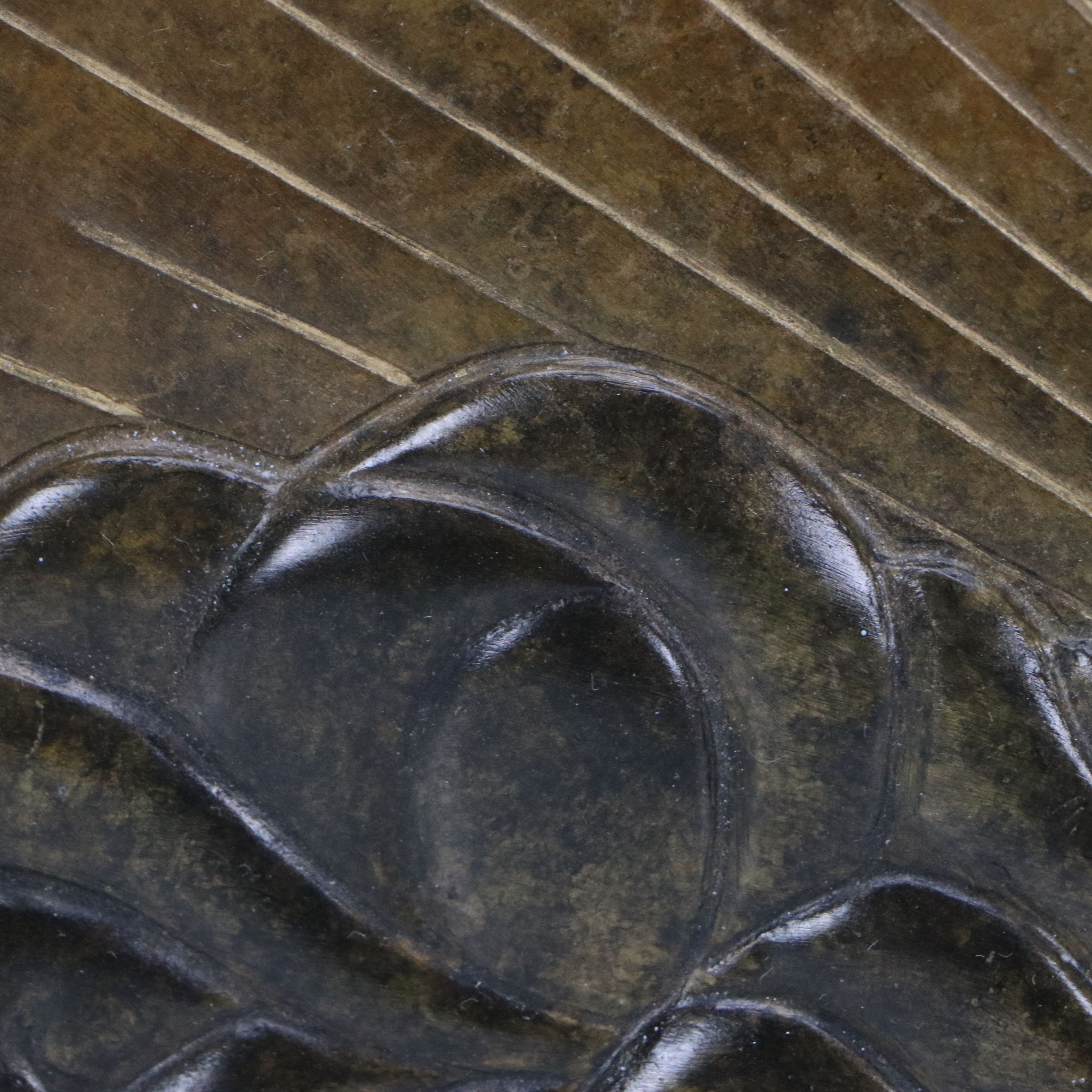 Erté Patinated Bronze Sculptural Mirror "Transcendence," 1984