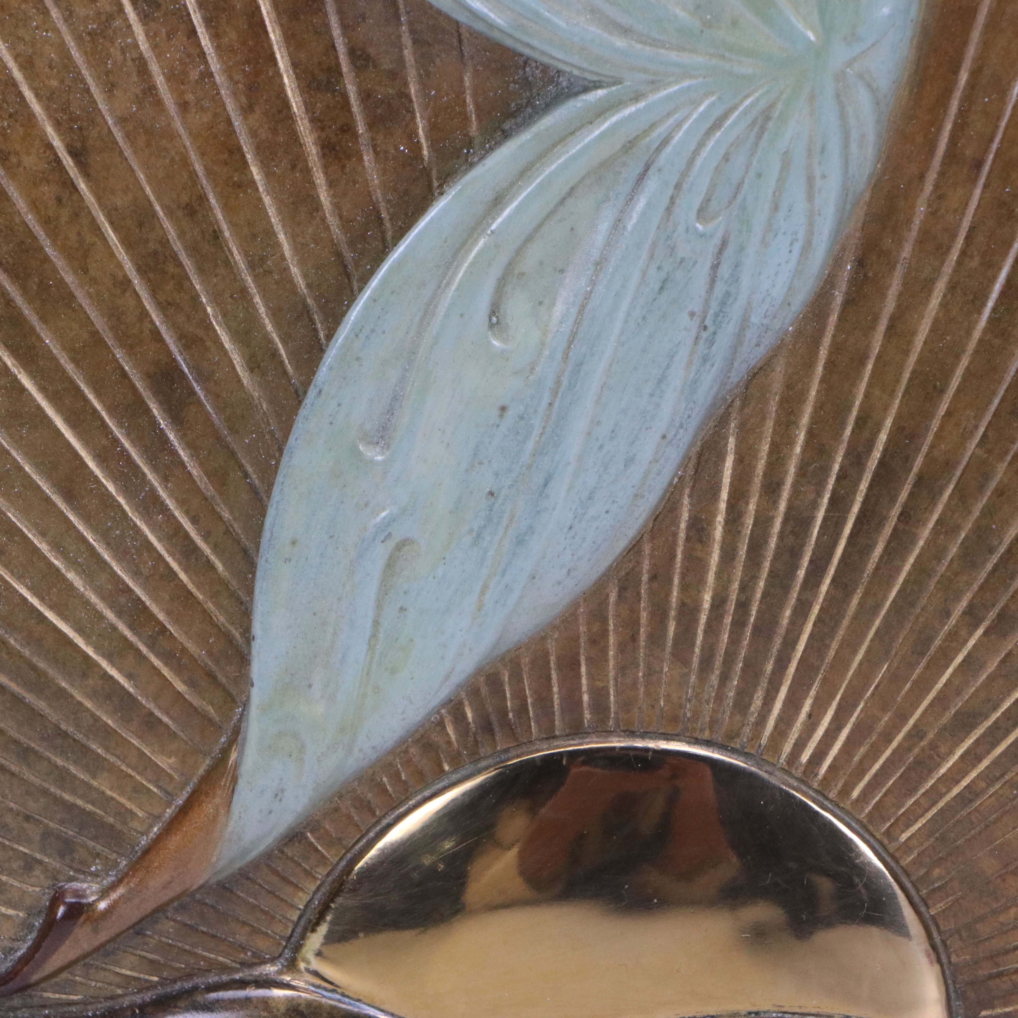 Erté Patinated Bronze Sculptural Mirror "Transcendence," 1984