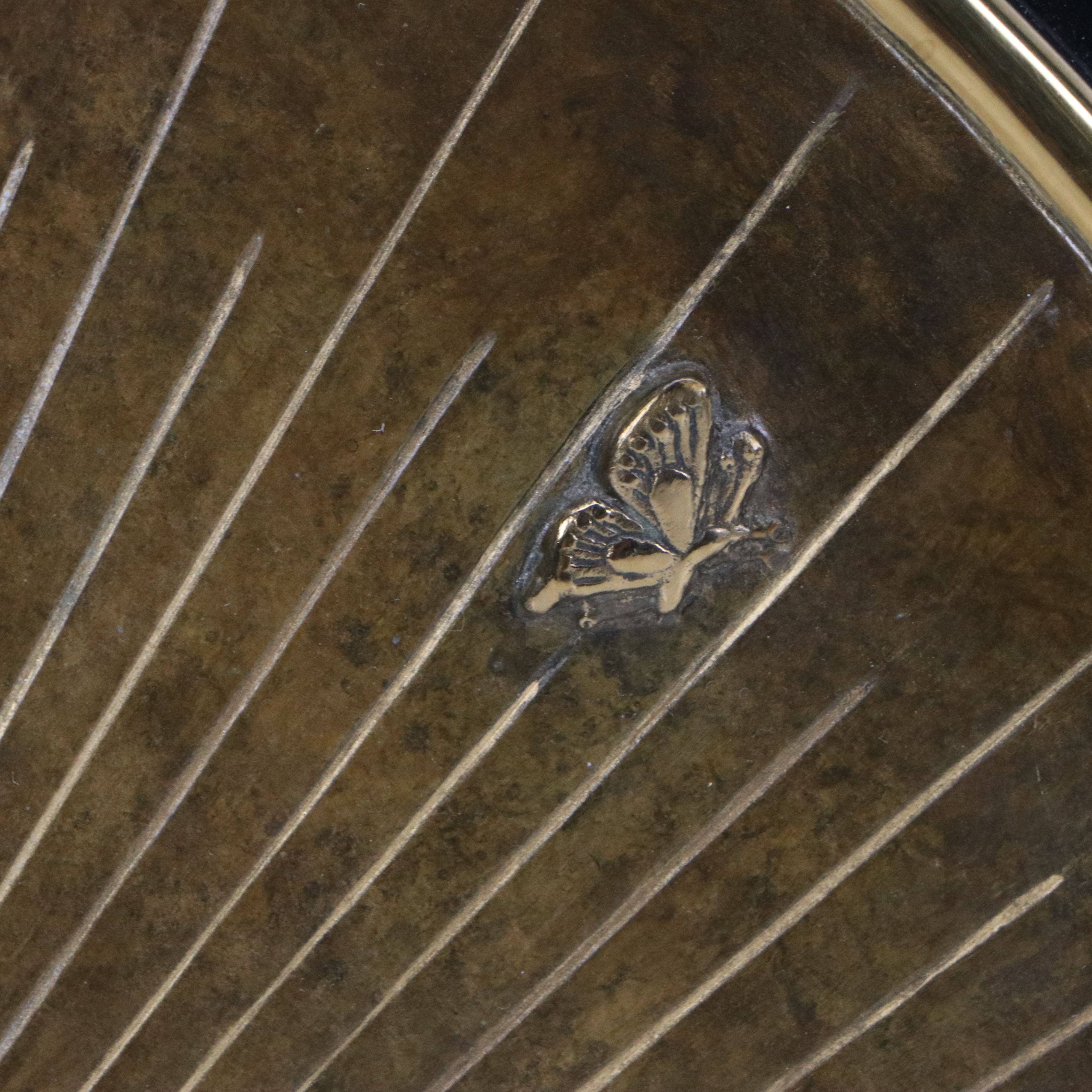 Erté Patinated Bronze Sculptural Mirror "Transcendence," 1984