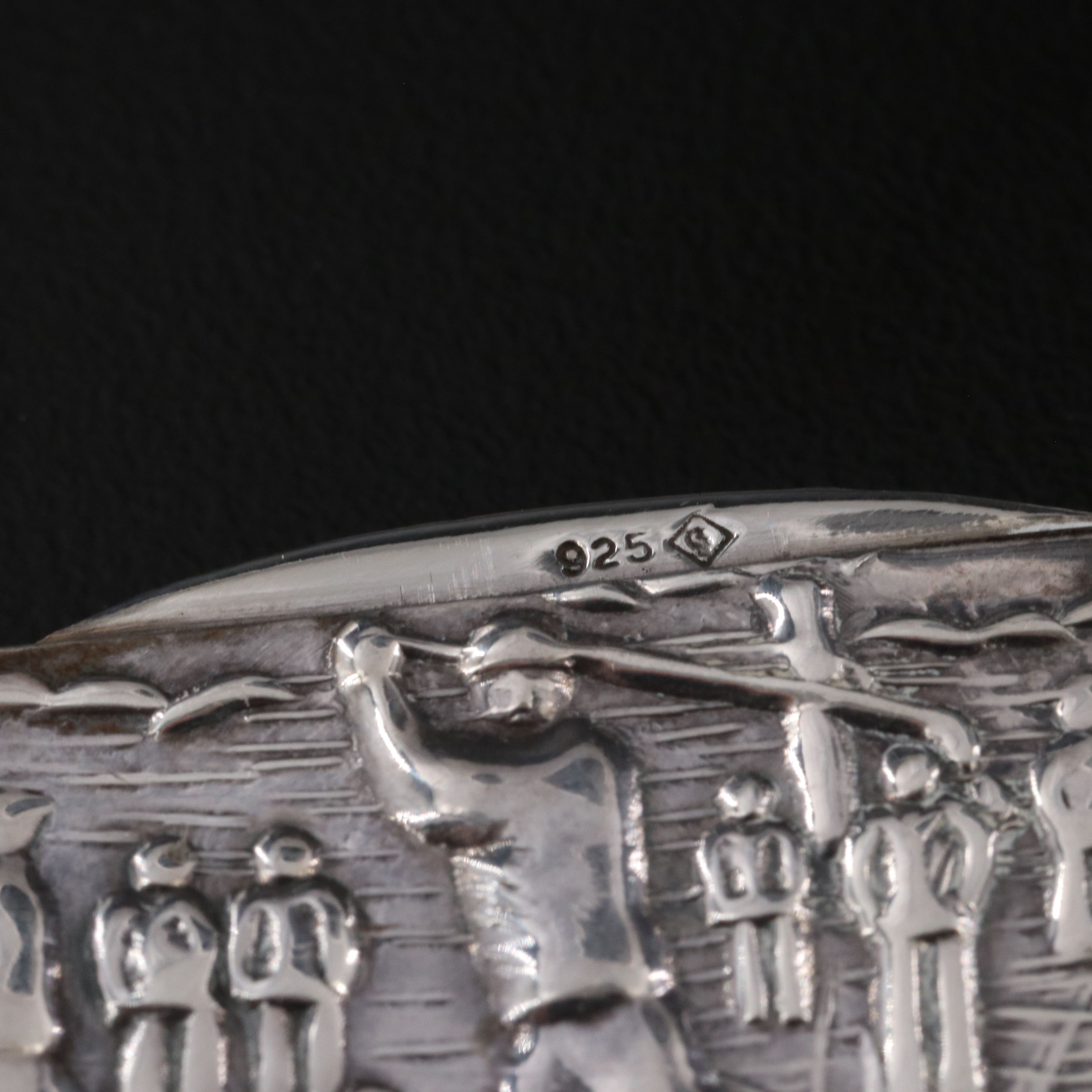 Vintage Sterling Golf Themed Match Case Pendant