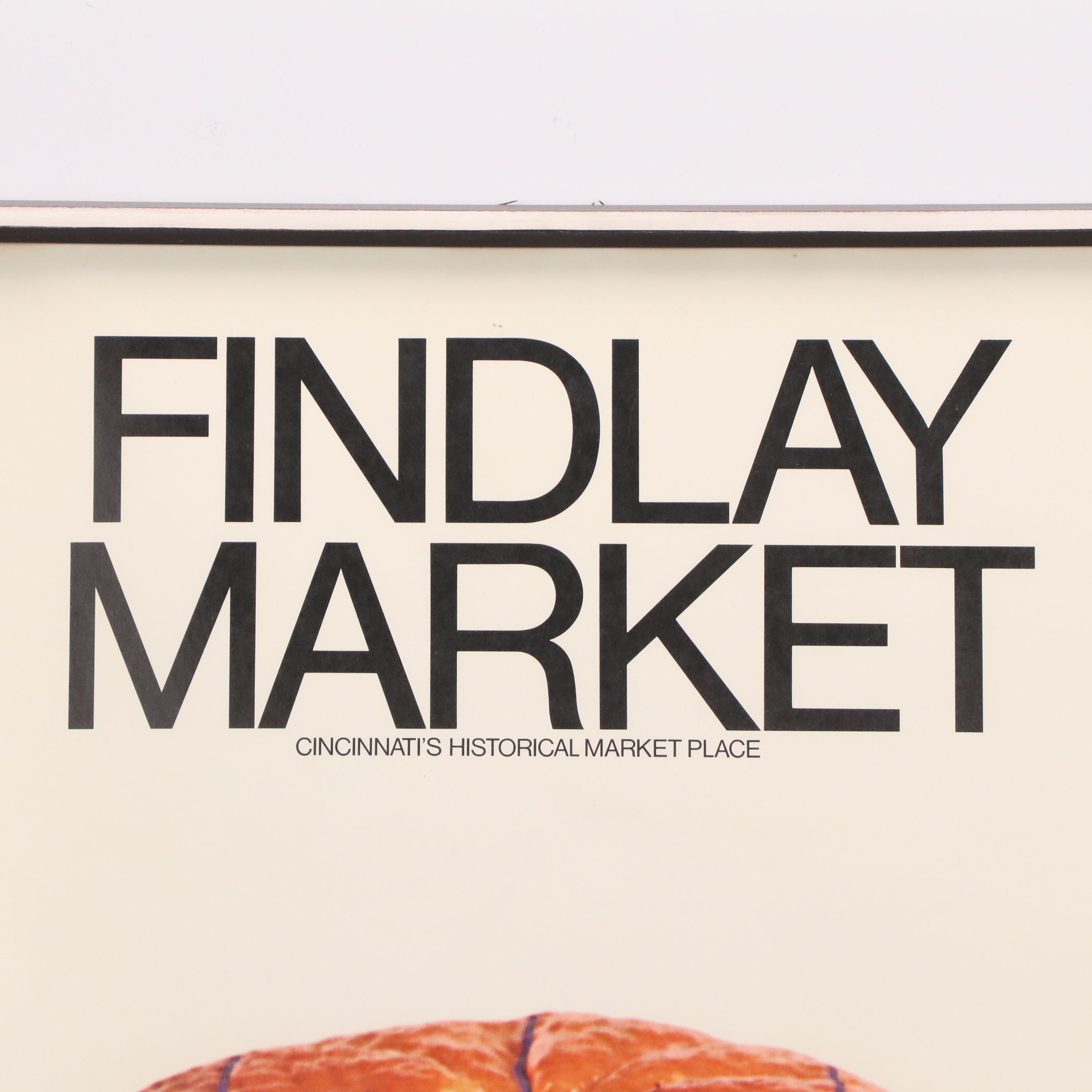Lithograph Poster "Findlay Market: Cincinnati's Historical Marketplace," 20th C.