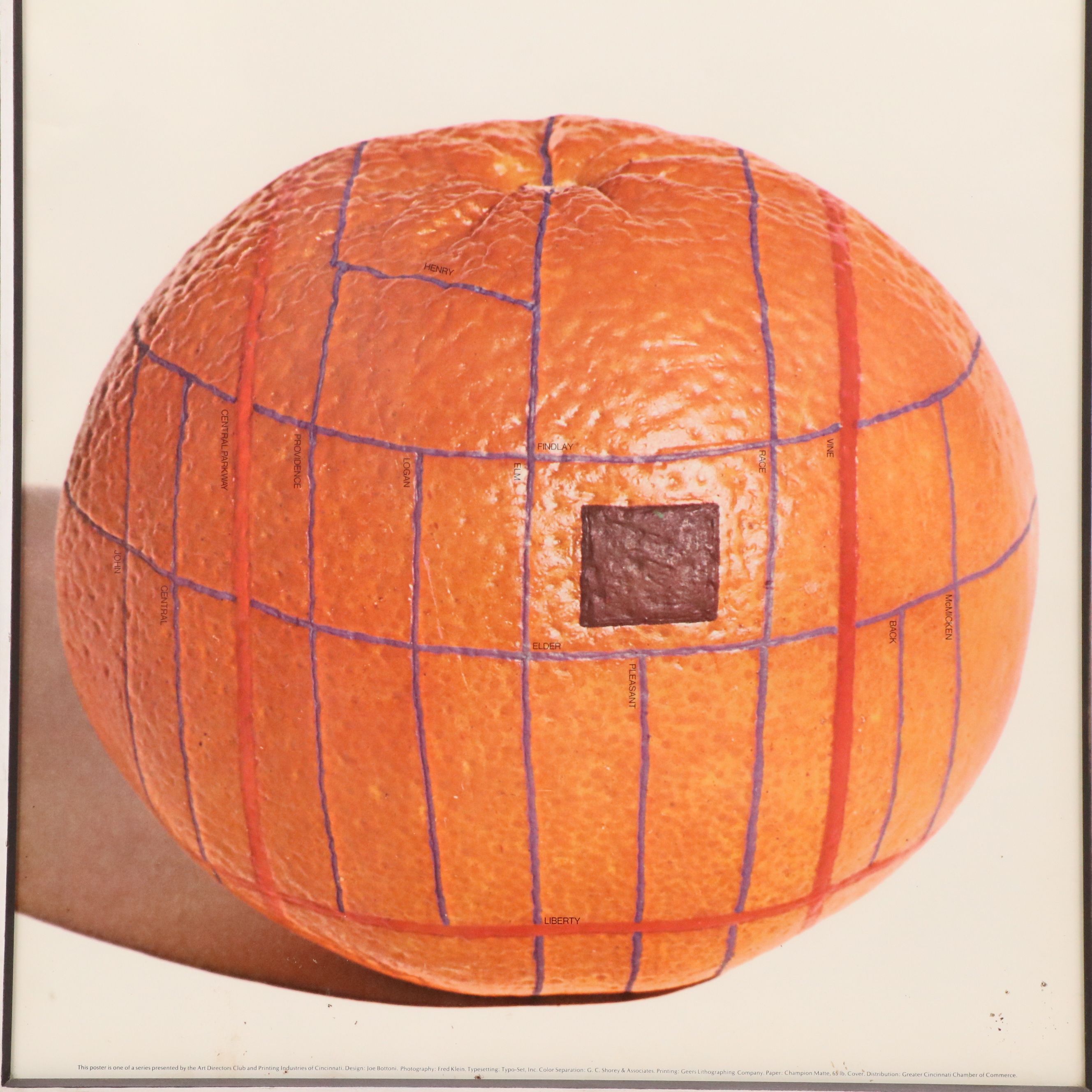 Lithograph Poster "Findlay Market: Cincinnati's Historical Marketplace," 20th C.