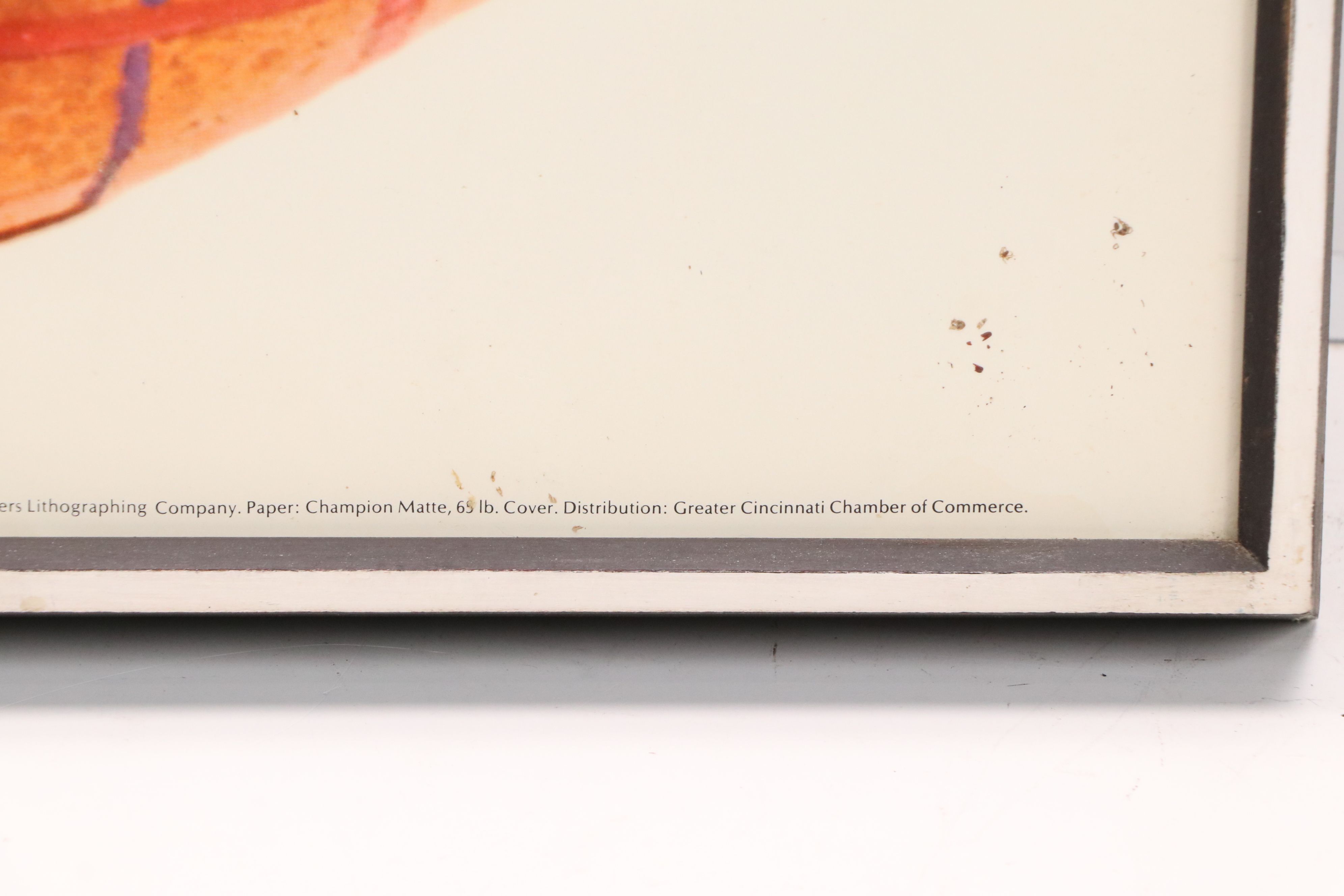 Lithograph Poster "Findlay Market: Cincinnati's Historical Marketplace," 20th C.