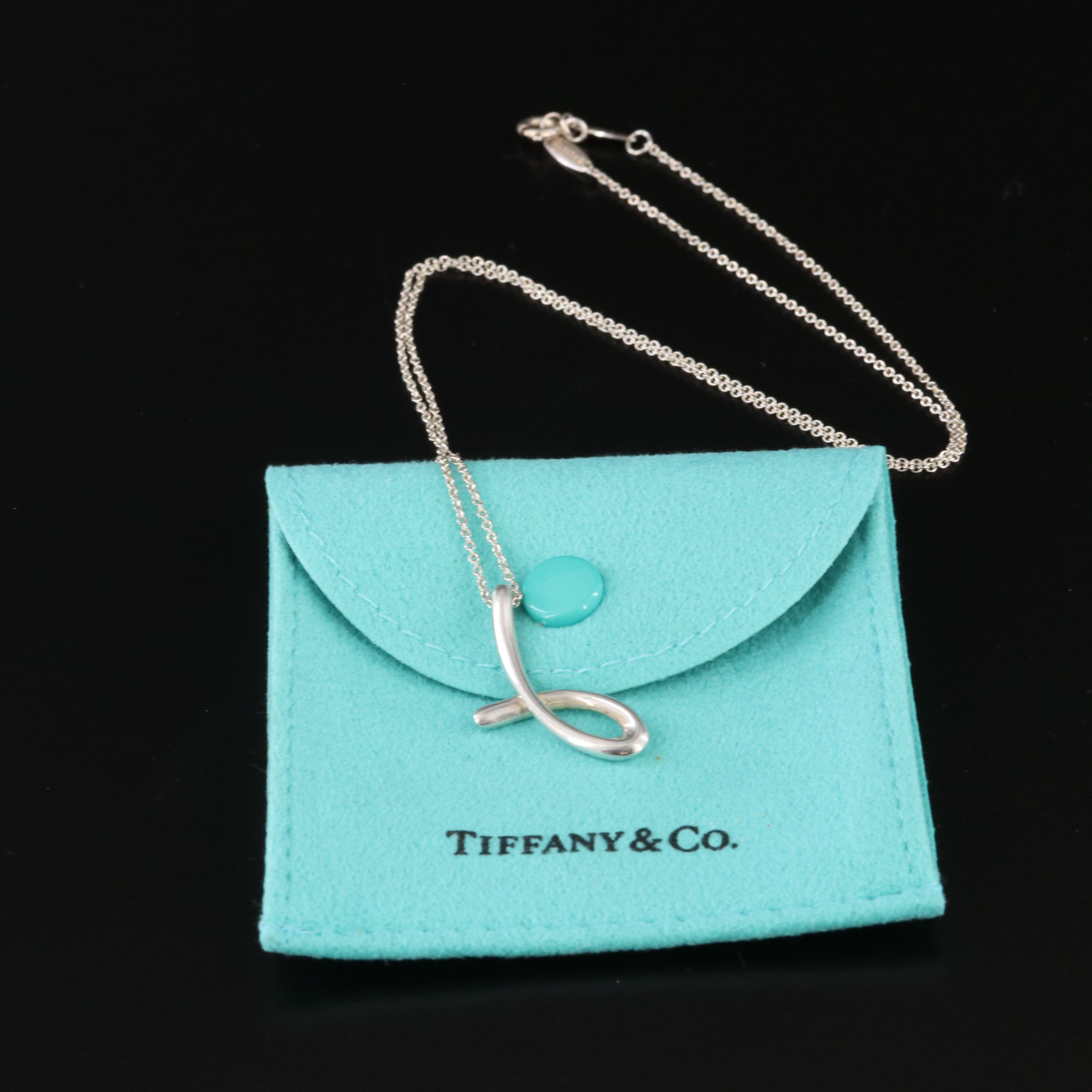 Elsa Peretti for Tiffany & Co. Sterling J Necklace