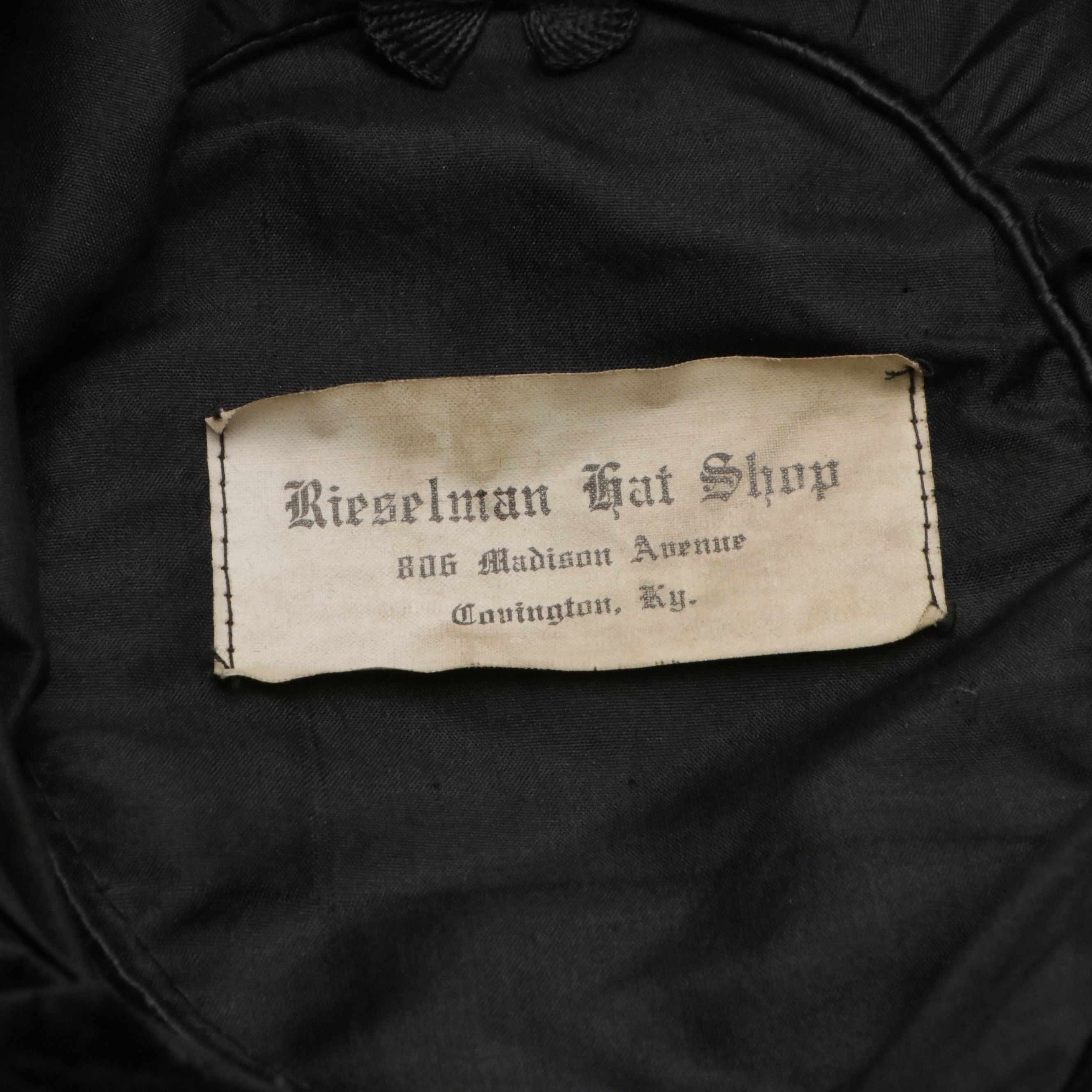 Vintage Wessel Millinery Mourning Hat, Other Folding Fans, Scarf, Comb and More