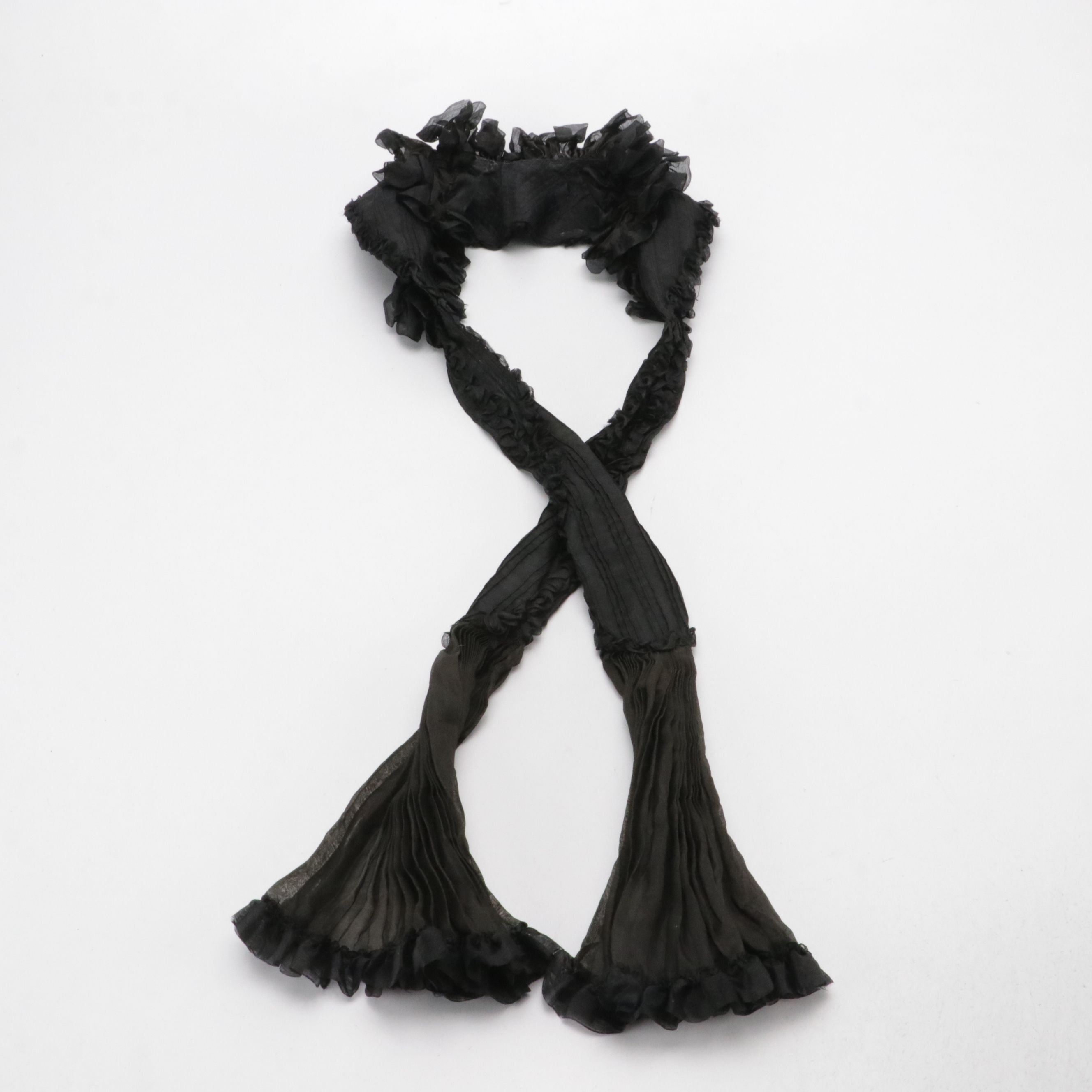 Vintage Wessel Millinery Mourning Hat, Other Folding Fans, Scarf, Comb and More