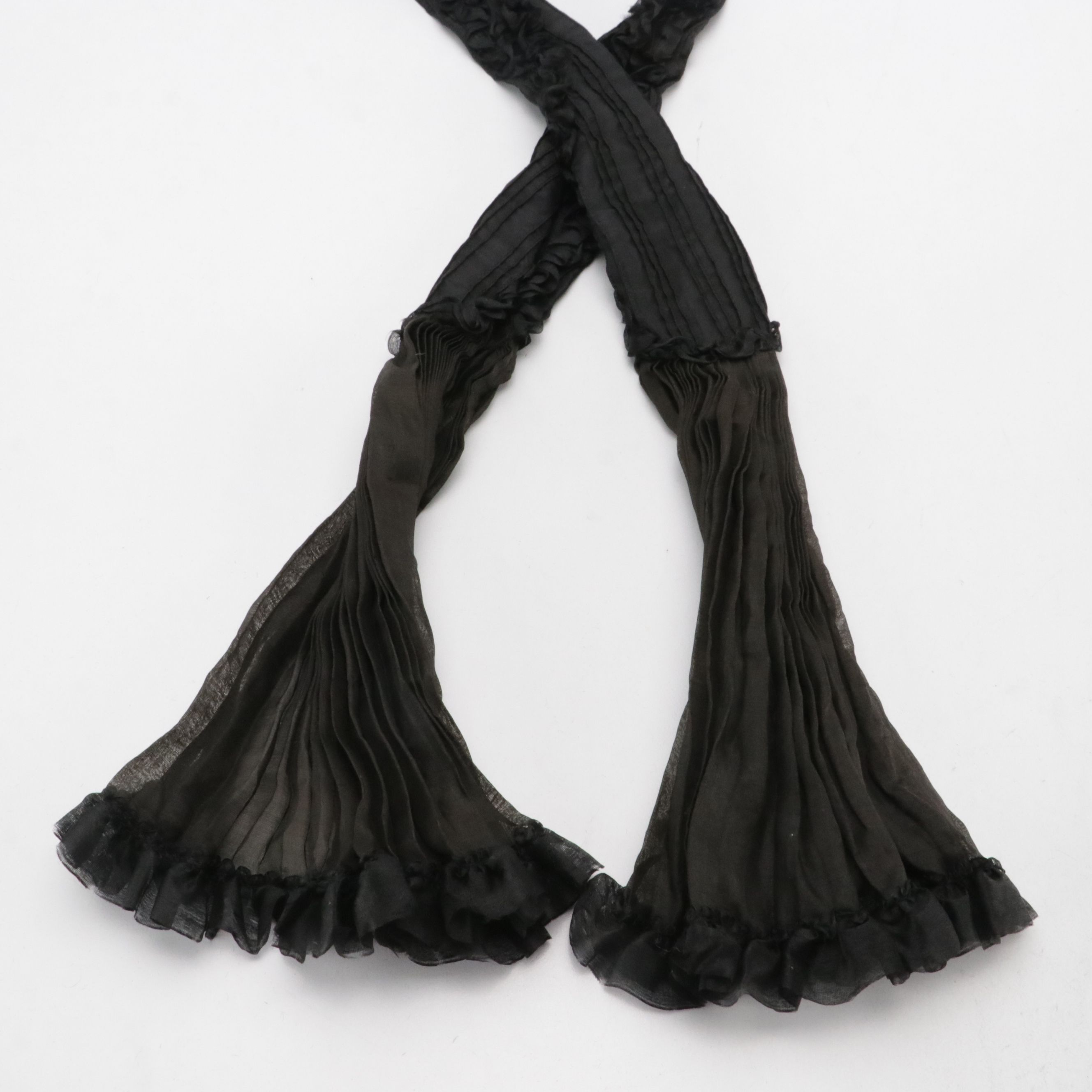 Vintage Wessel Millinery Mourning Hat, Other Folding Fans, Scarf, Comb and More