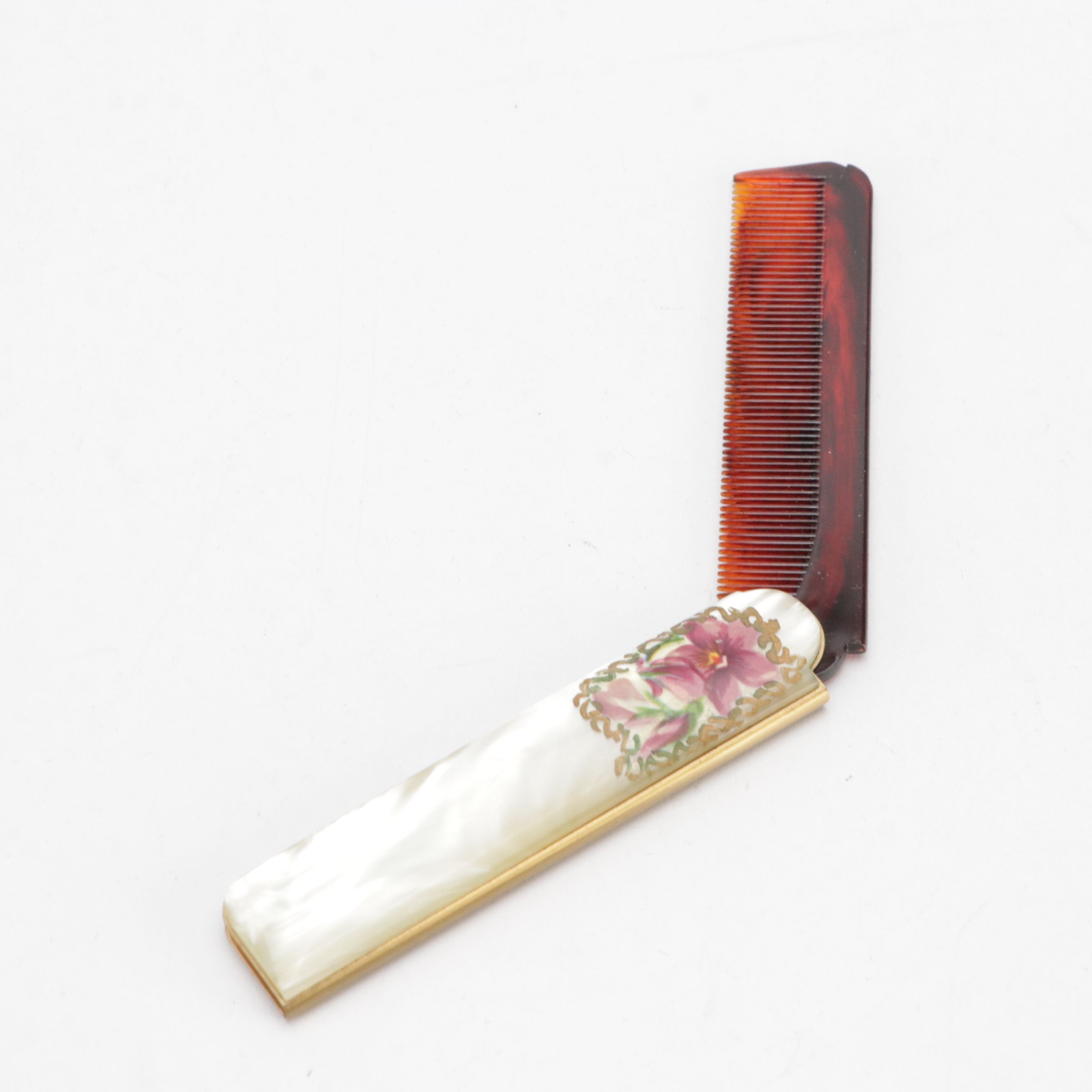 Vintage Wessel Millinery Mourning Hat, Other Folding Fans, Scarf, Comb and More