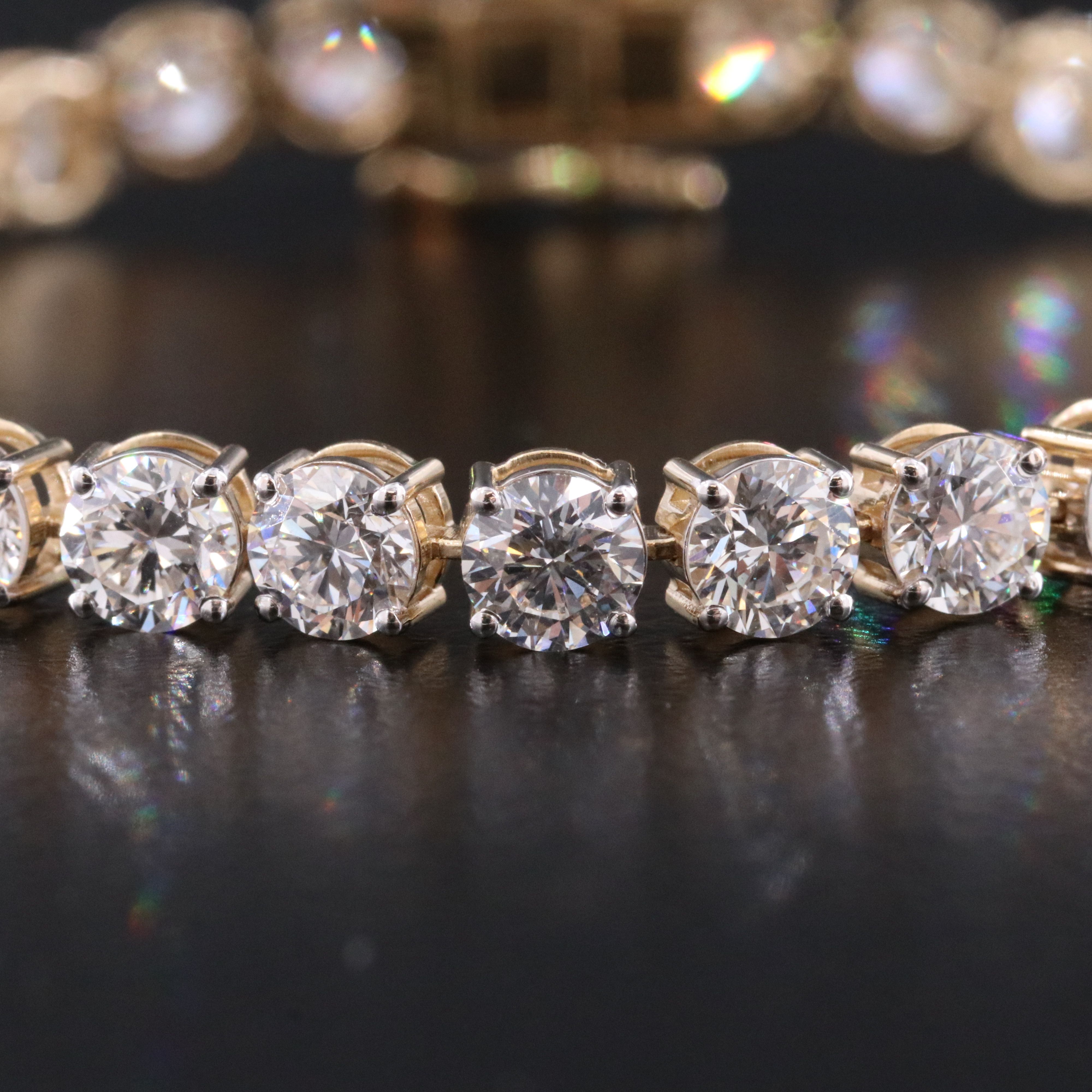 14K 10.11 CTW Lab Grown Diamond Line Bracelet