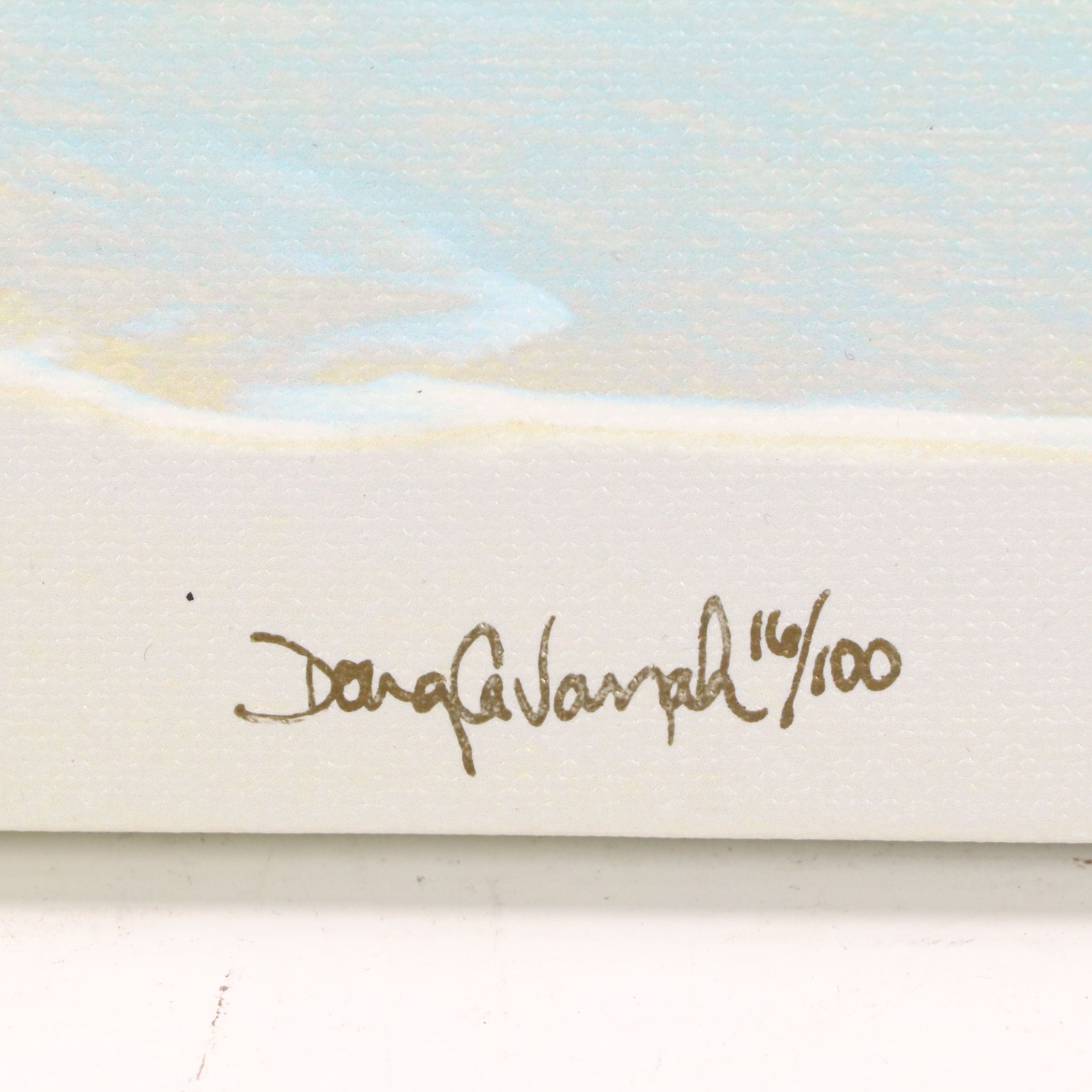 Doug Cavanaugh Gicleé on Canvas of Beach, 21st Century