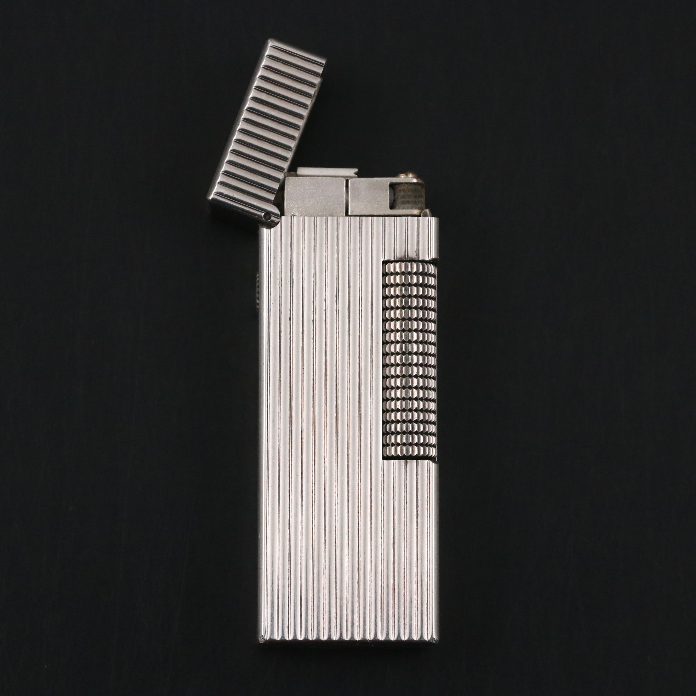Alfred Dunhill Silver Plate Butane Lighter, Mid-20th Century