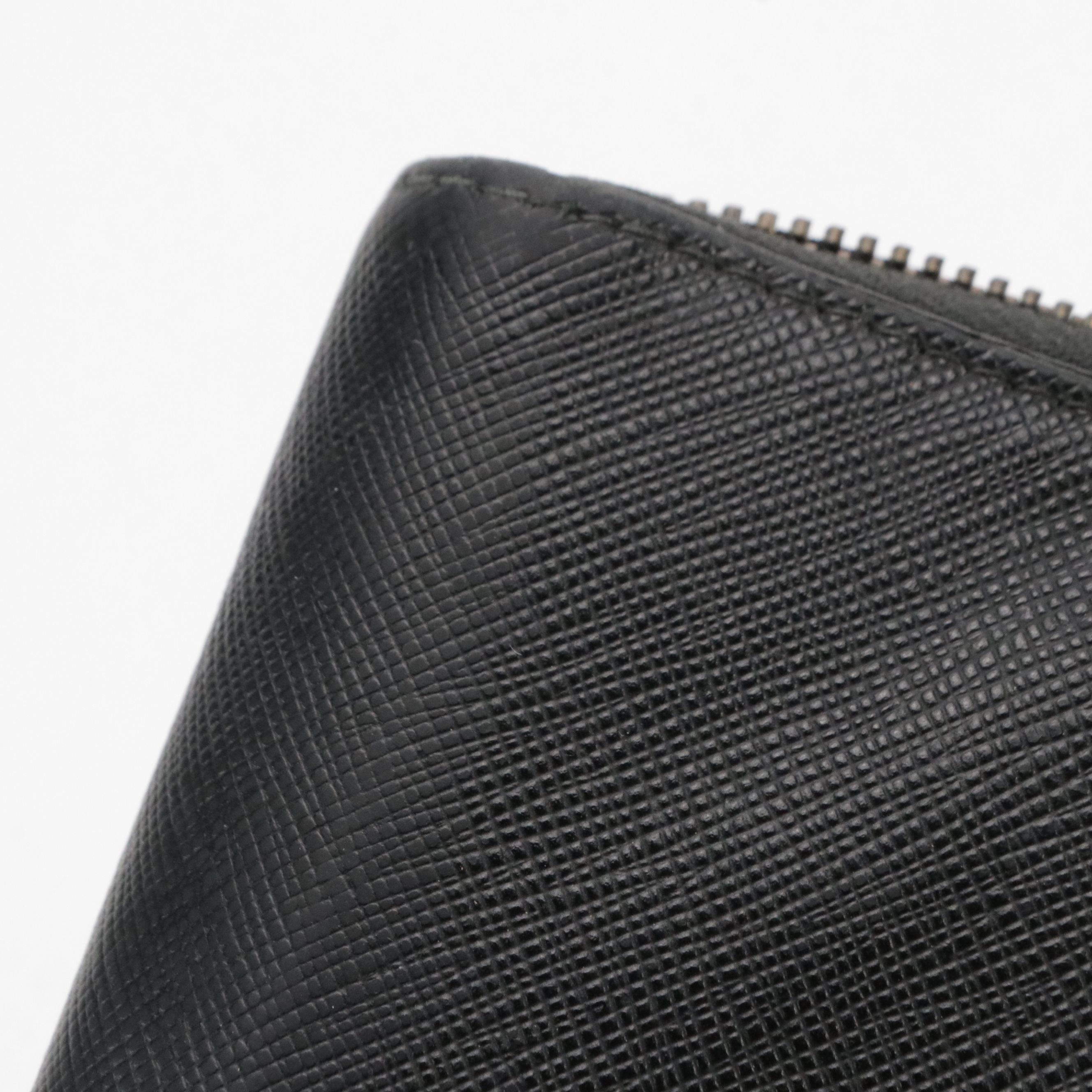 Prada Zip-Around Wallet 2ML317 in Nero Saffiano Leather