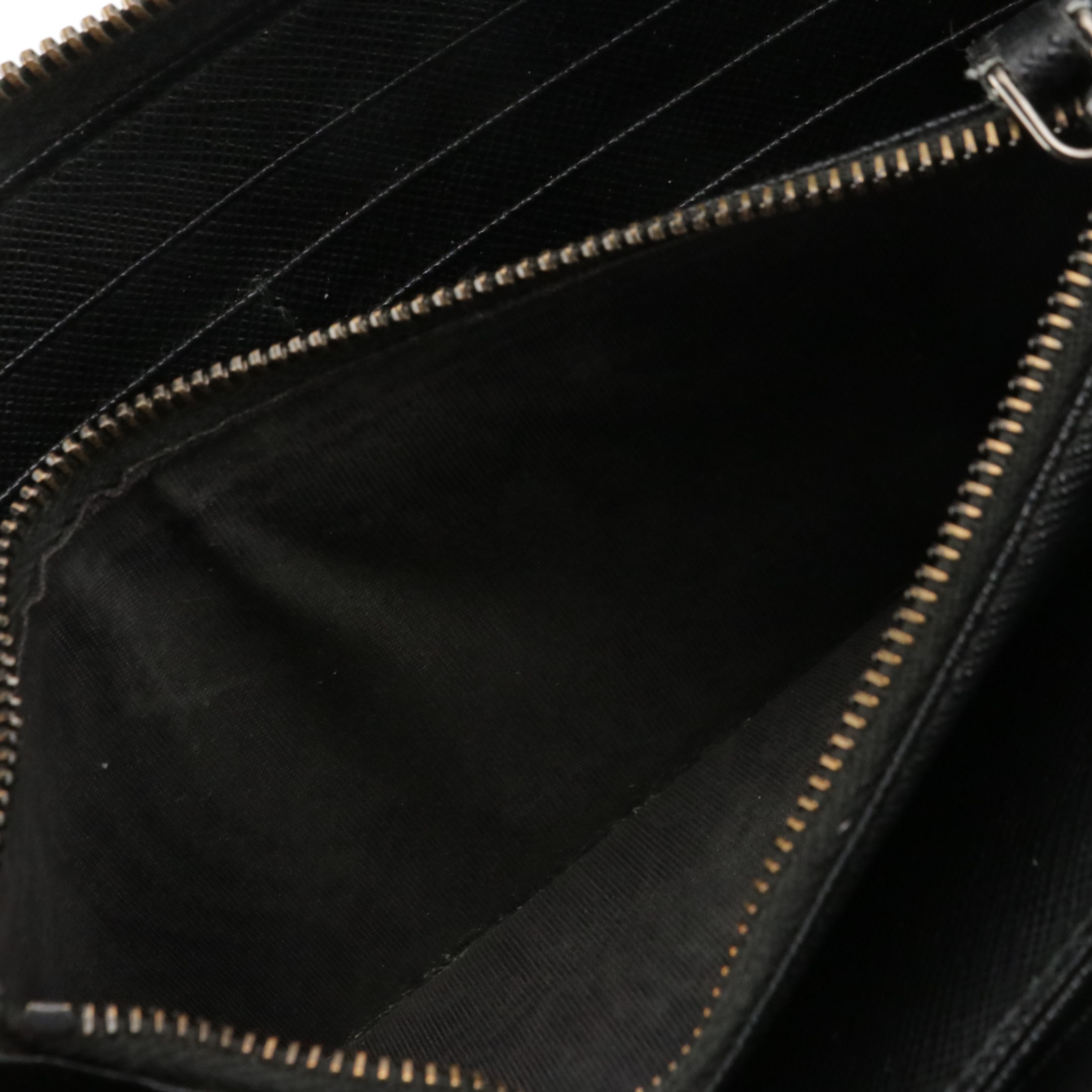 Prada Zip-Around Wallet 2ML317 in Nero Saffiano Leather