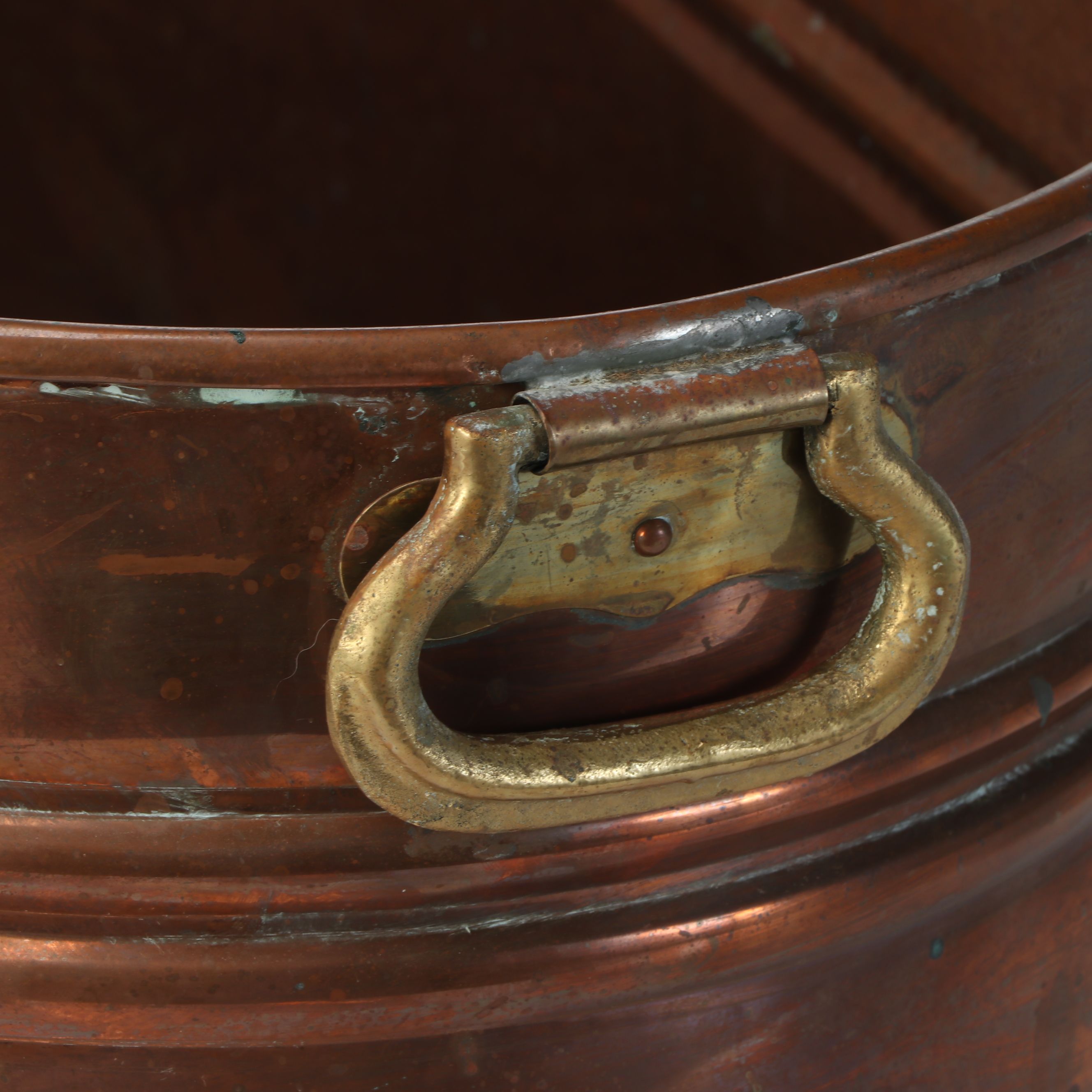 Rustic Copper Boiler Wash Tub
