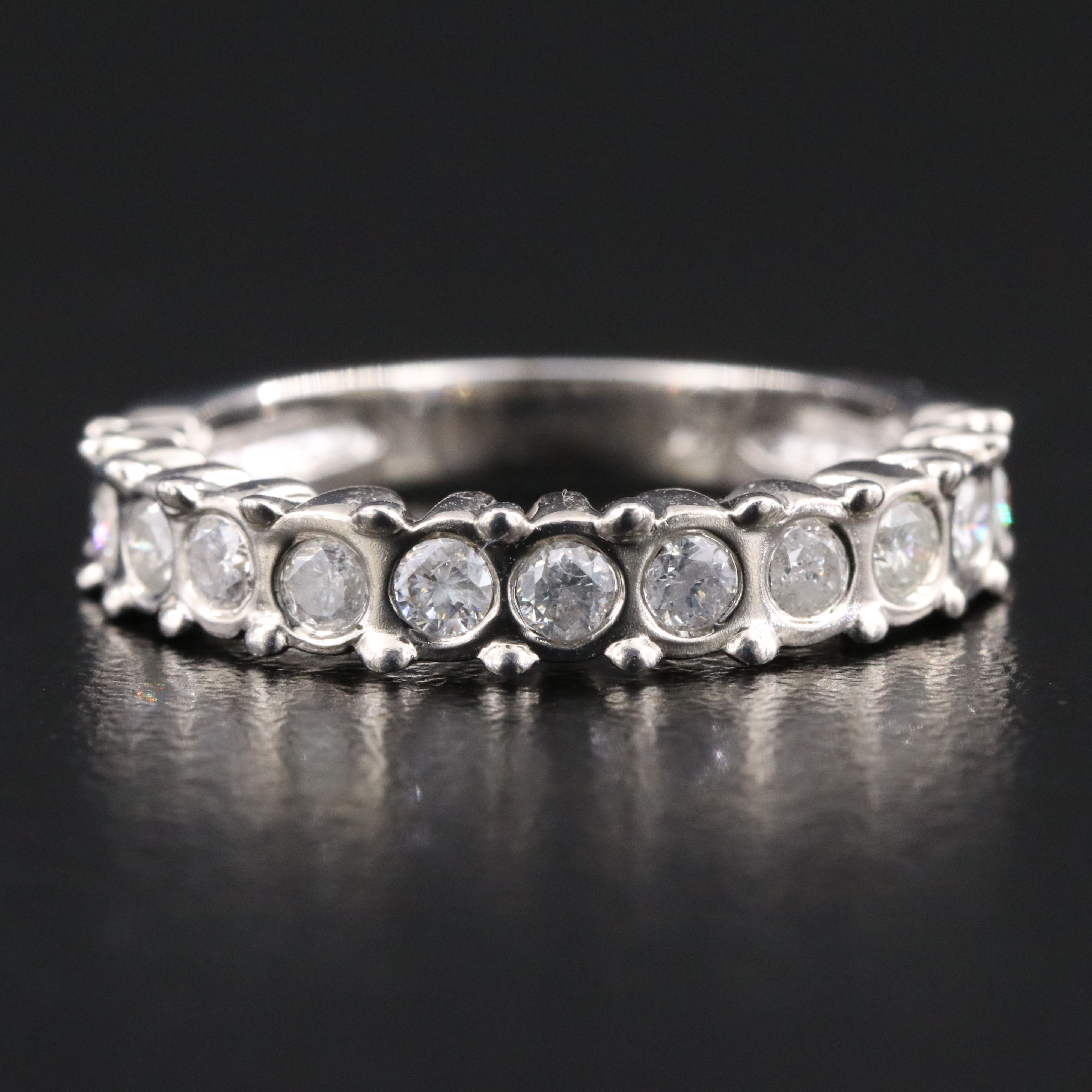 14K 0.50 CTW Diamond Stackable Ring