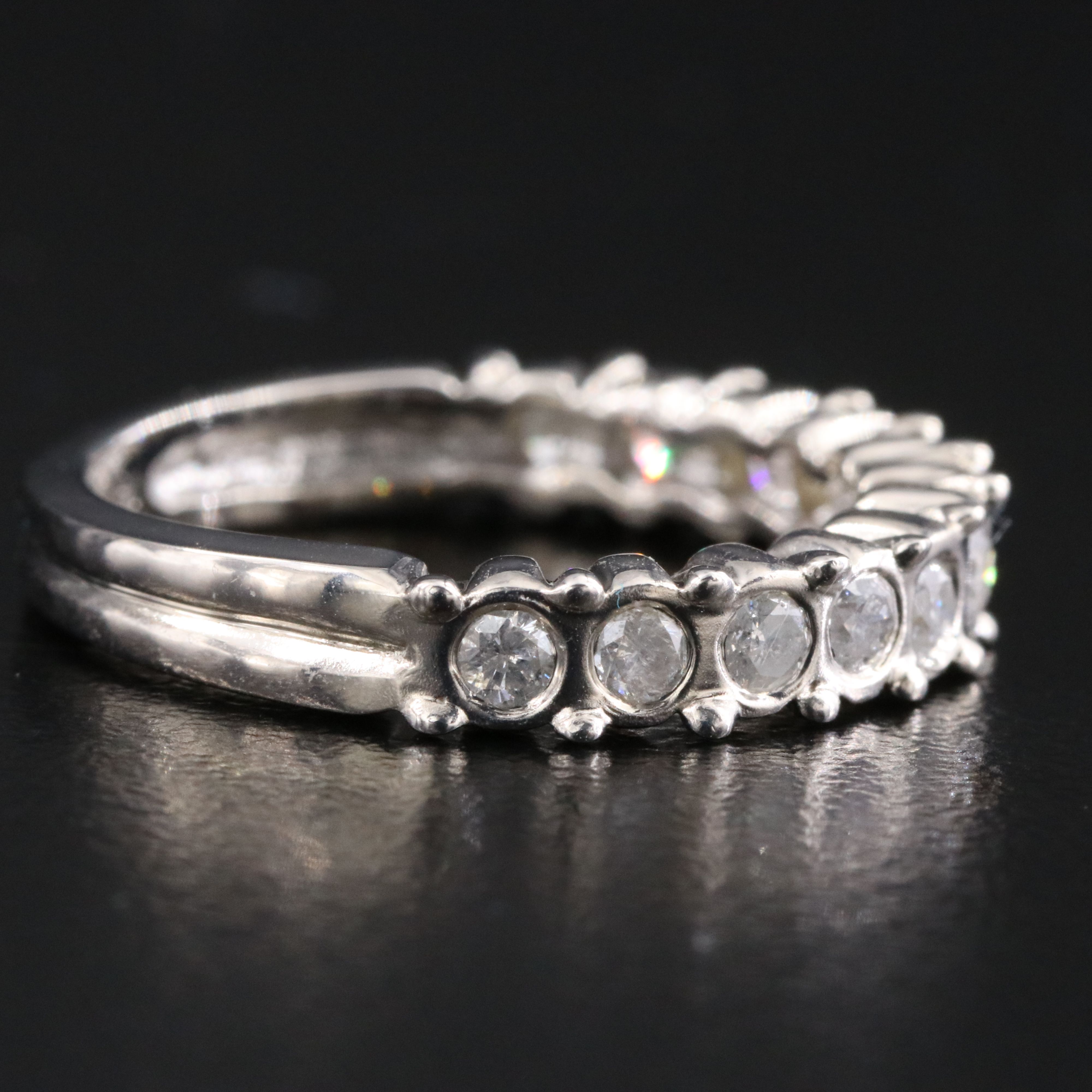 14K 0.50 CTW Diamond Stackable Ring