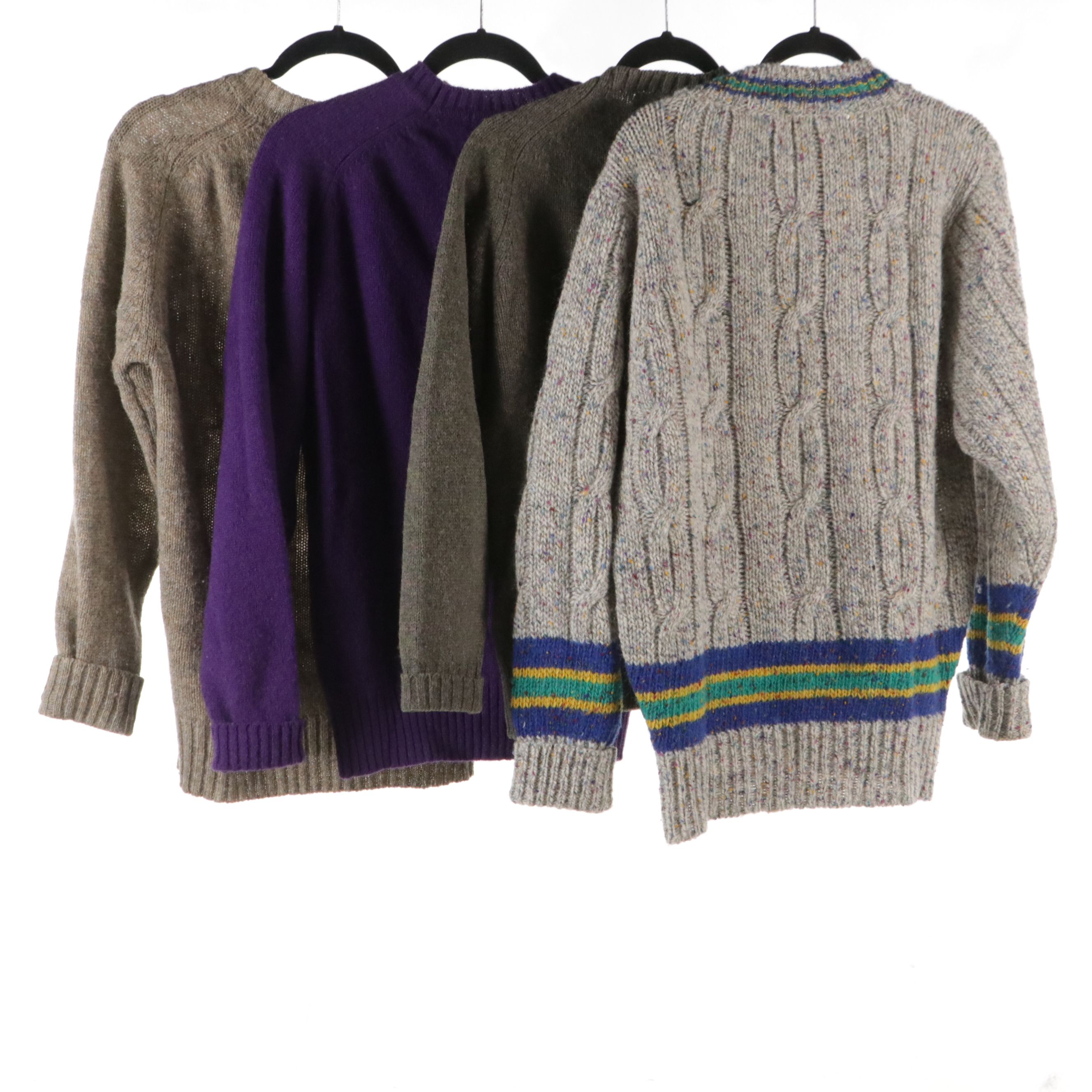 Scottish Shetland Wool Sweaters and Saks Fifth Avenue Wool Sweaters