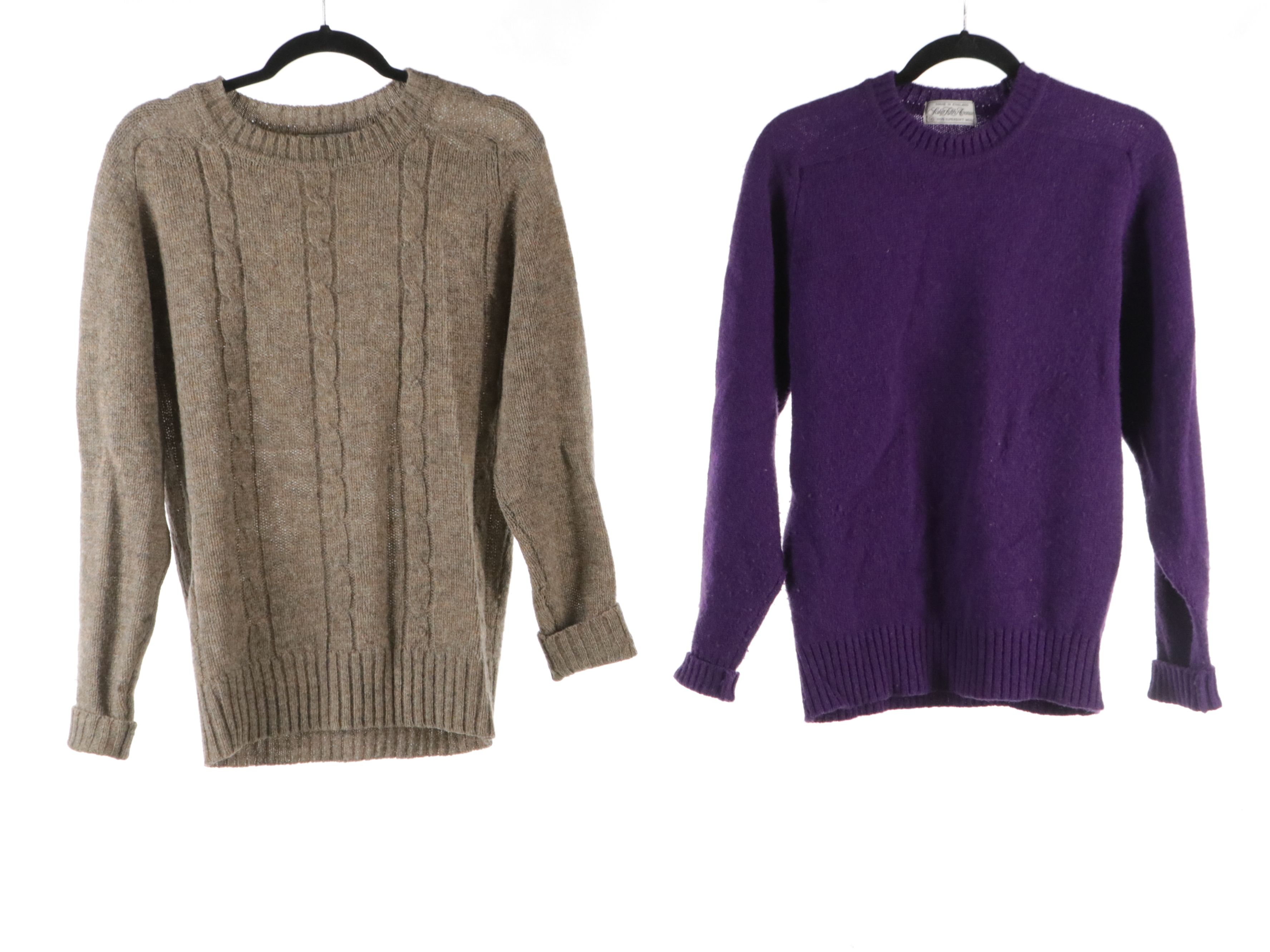 Scottish Shetland Wool Sweaters and Saks Fifth Avenue Wool Sweaters