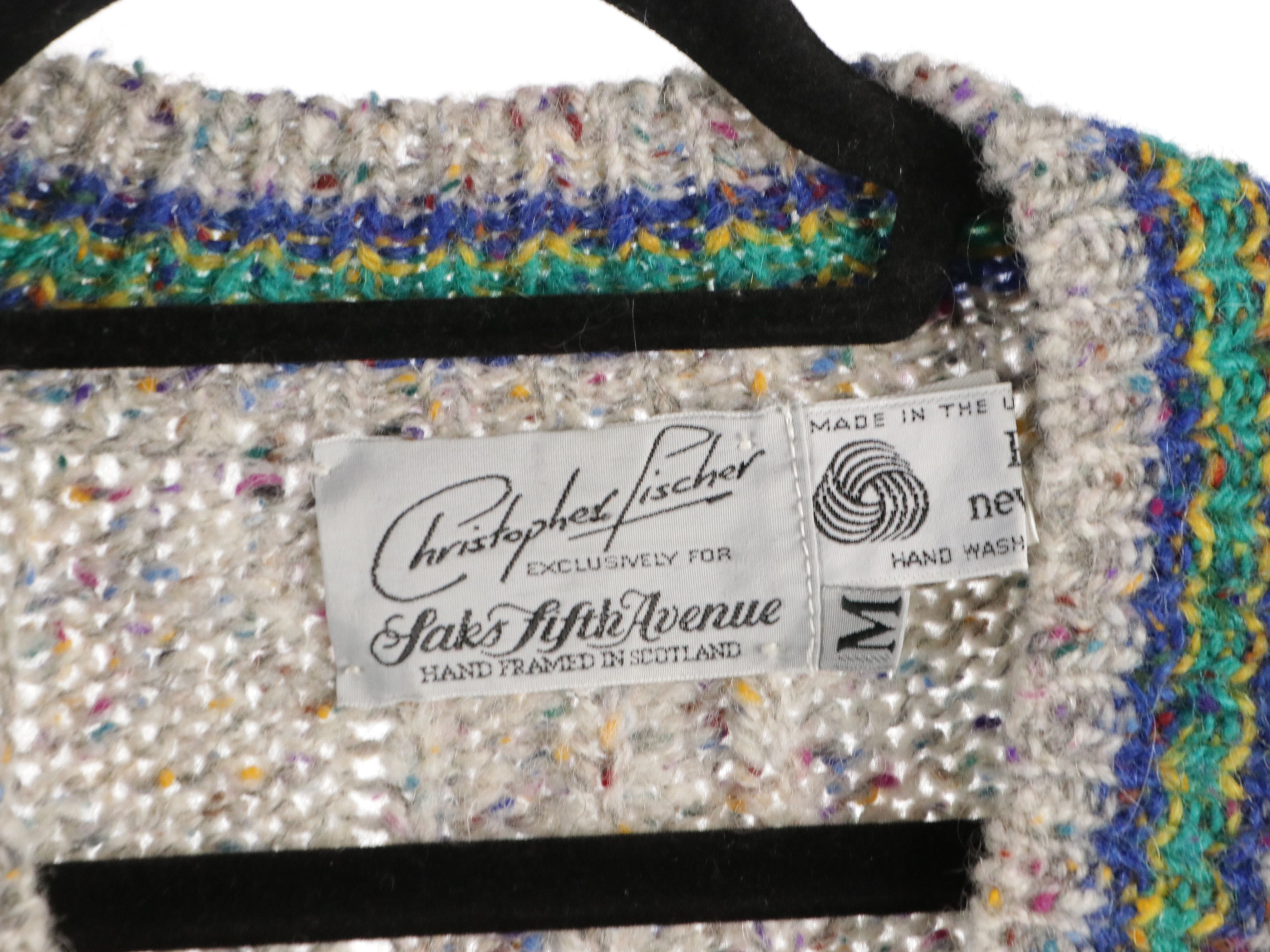 Scottish Shetland Wool Sweaters and Saks Fifth Avenue Wool Sweaters