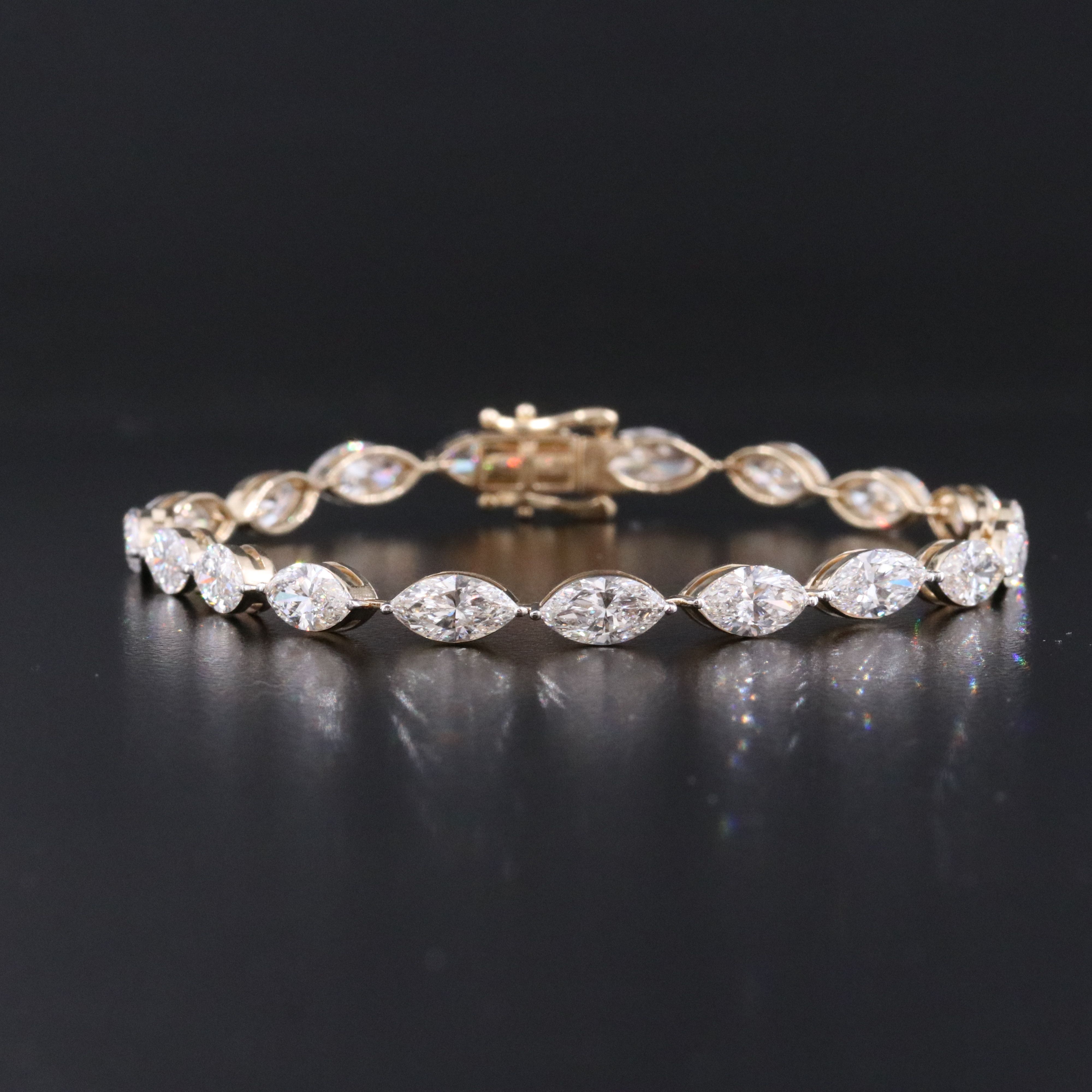 14K 12.25 CTW Lab Grown Diamond Line Bracelet