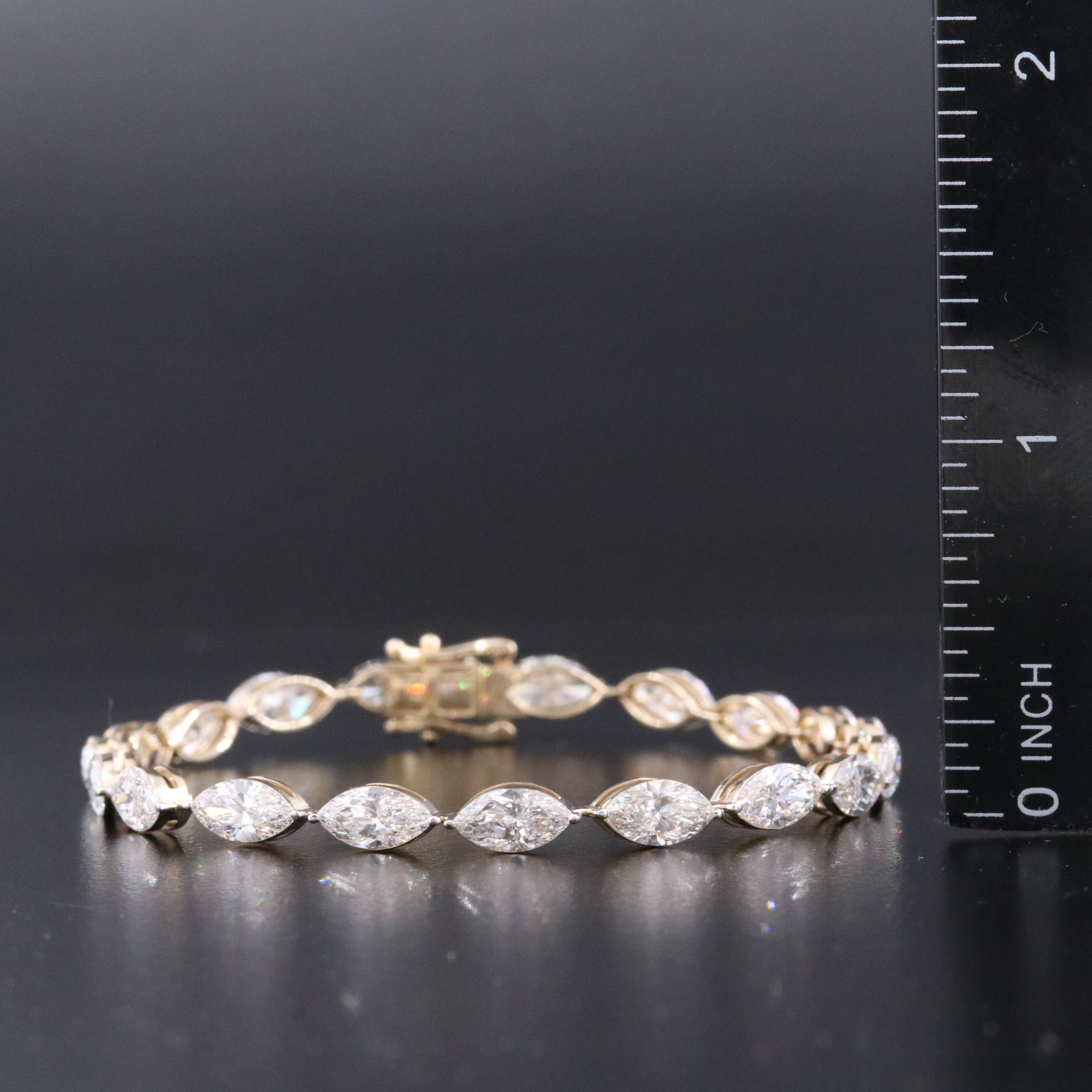 14K 12.25 CTW Lab Grown Diamond Line Bracelet