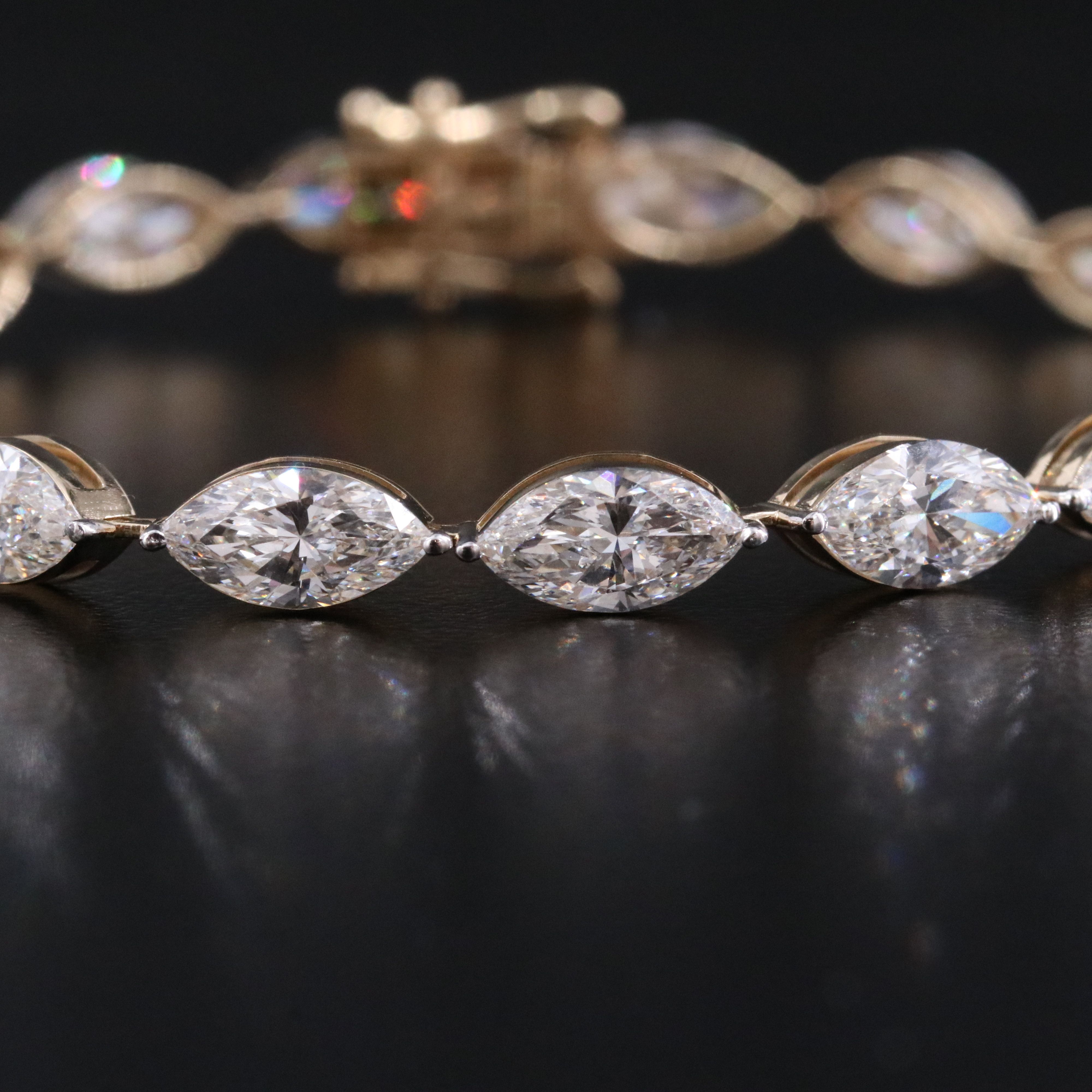 14K 12.25 CTW Lab Grown Diamond Line Bracelet
