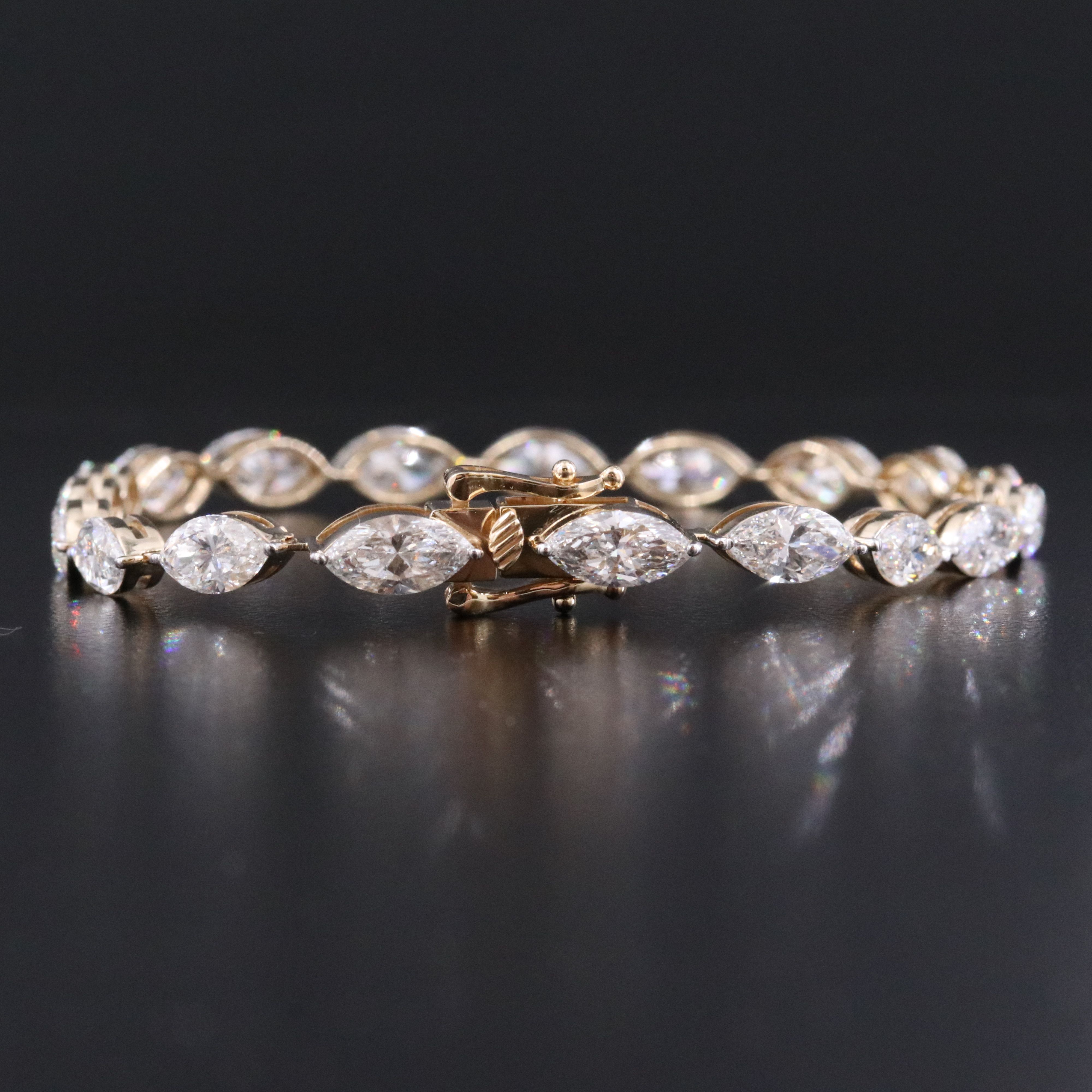 14K 12.25 CTW Lab Grown Diamond Line Bracelet
