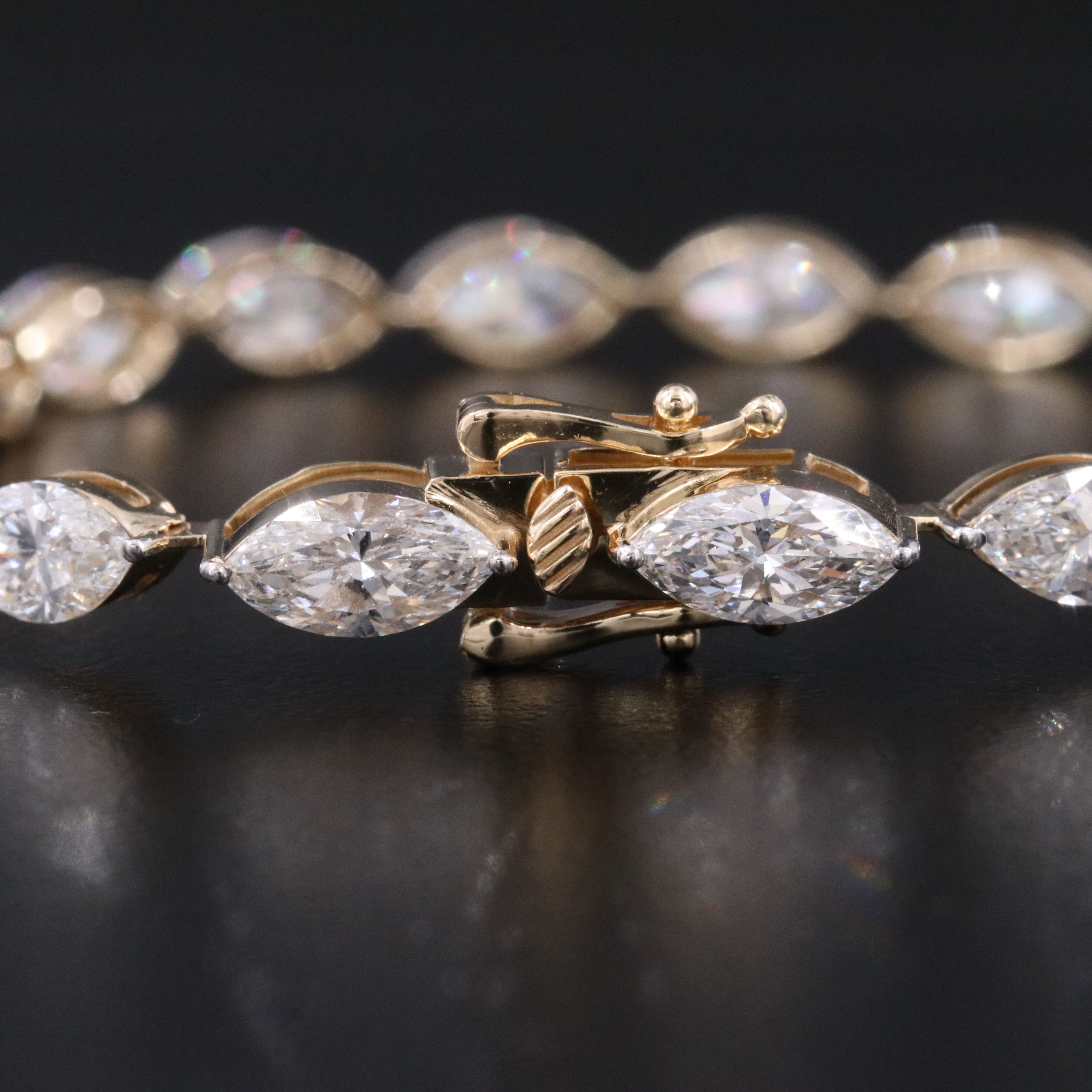 14K 12.25 CTW Lab Grown Diamond Line Bracelet