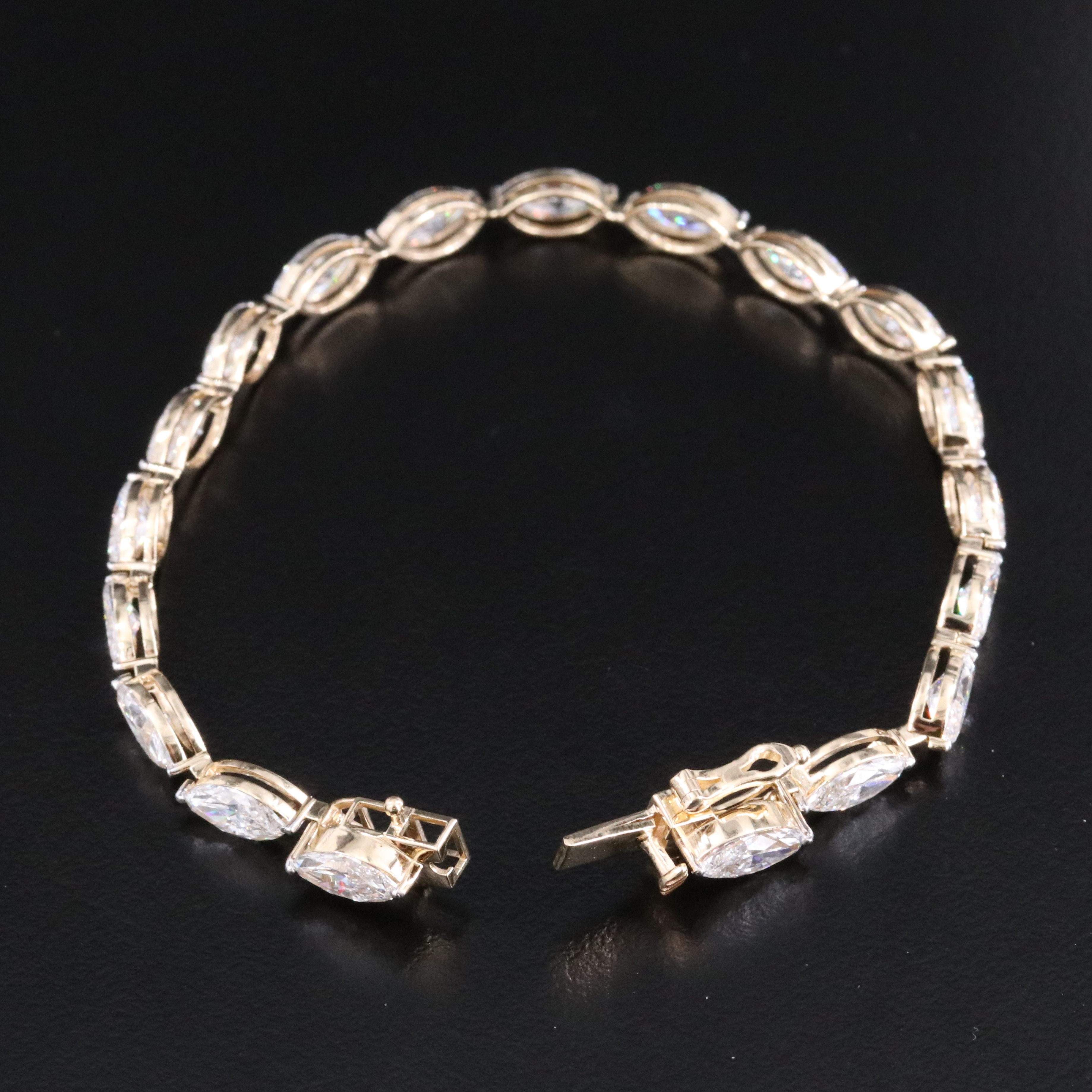 14K 12.25 CTW Lab Grown Diamond Line Bracelet