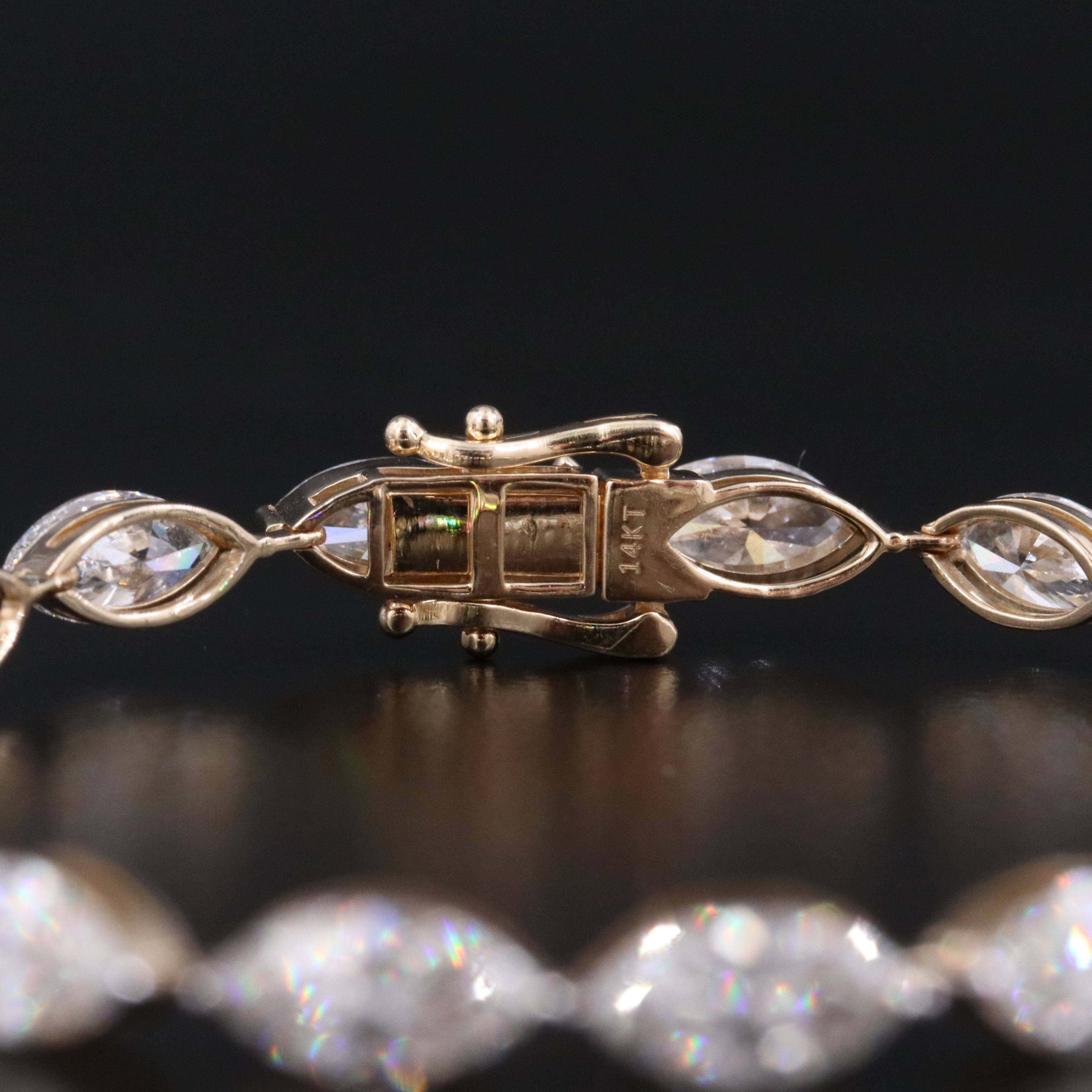 14K 12.25 CTW Lab Grown Diamond Line Bracelet