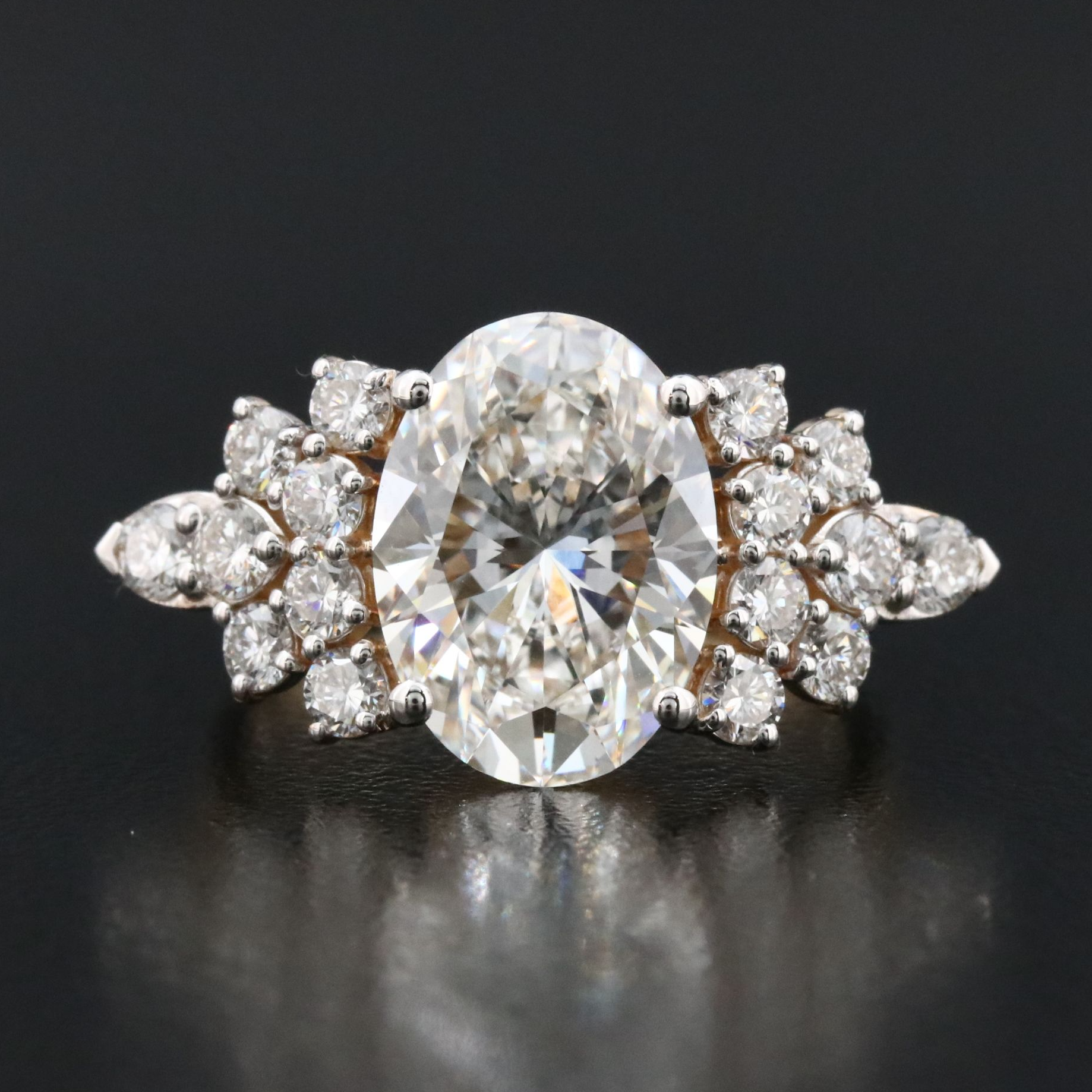 18K 4.93 CTW Lab Grown Diamond Ring with IGI Report